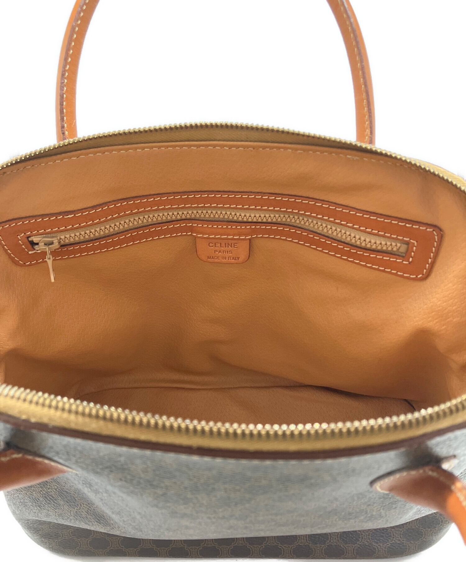 100【美品】CELINE ハンドバッグ 中古・古着通販】CELINE (セリーヌ) ハンドバッグ ブラウン｜ブランド