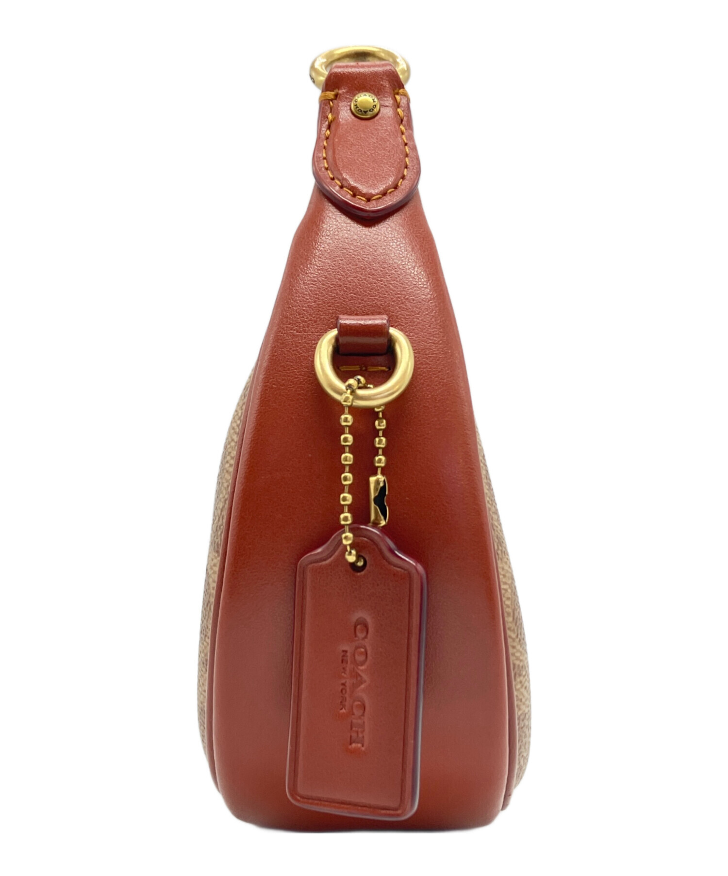 中古・古着通販】COACH (コーチ) ショルダーバッグ ブラウン｜ブランド 