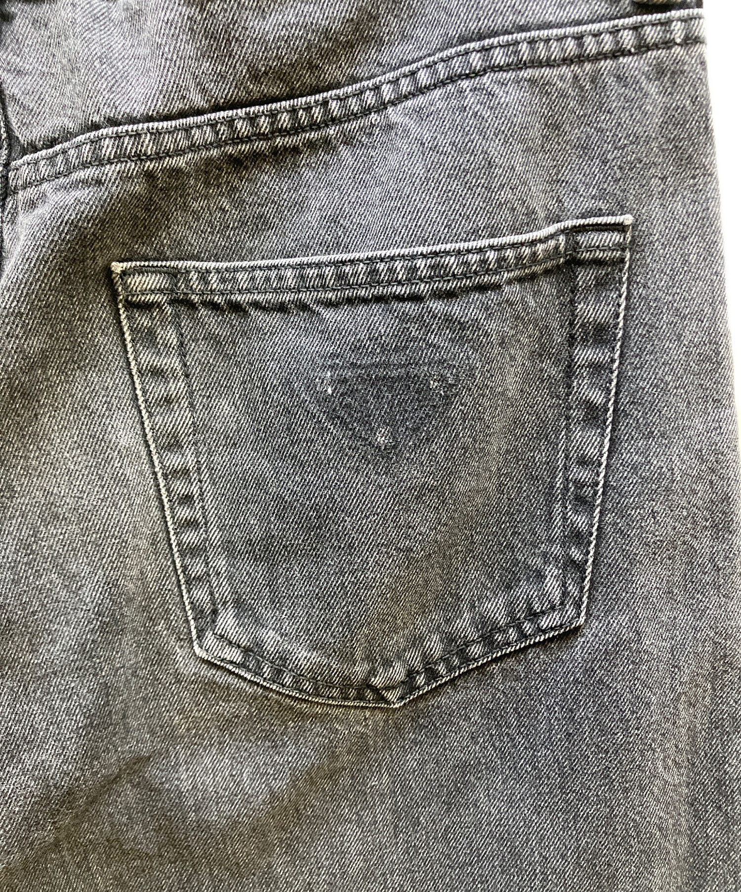 中古・古着通販】PRADA (プラダ) デニムパンツ グレー サイズ:W33