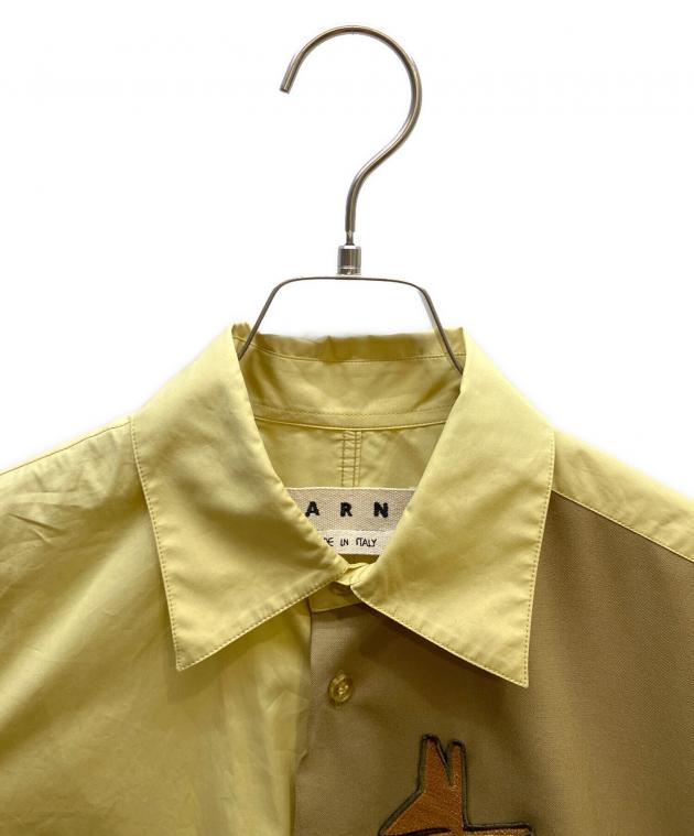 中古・古着通販】MARNI (マルニ) 半袖シャツ イエロー×ブラウン サイズ