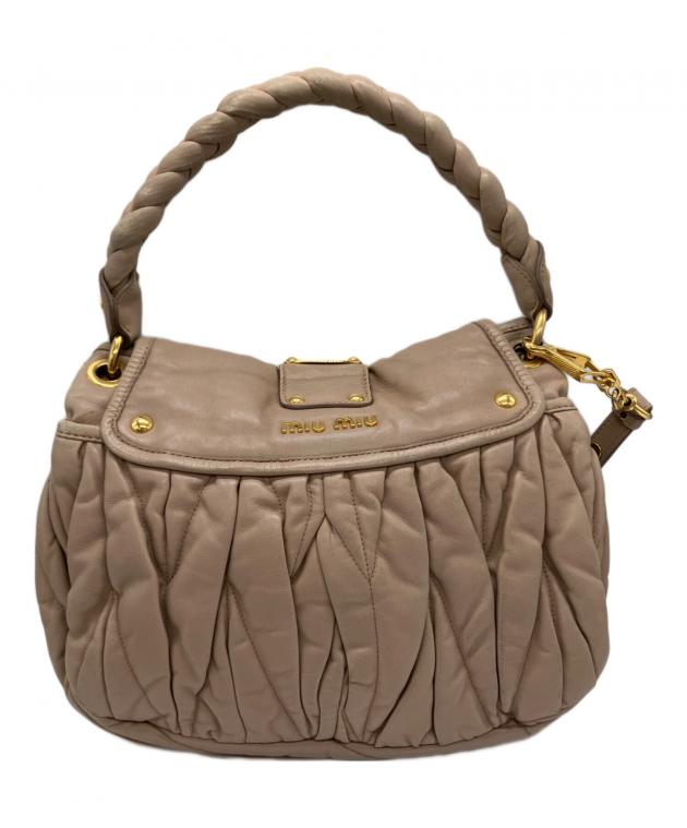 中古・古着通販】MIU MIU (ミュウミュウ) 2WAYショルダーバッグ ピンク