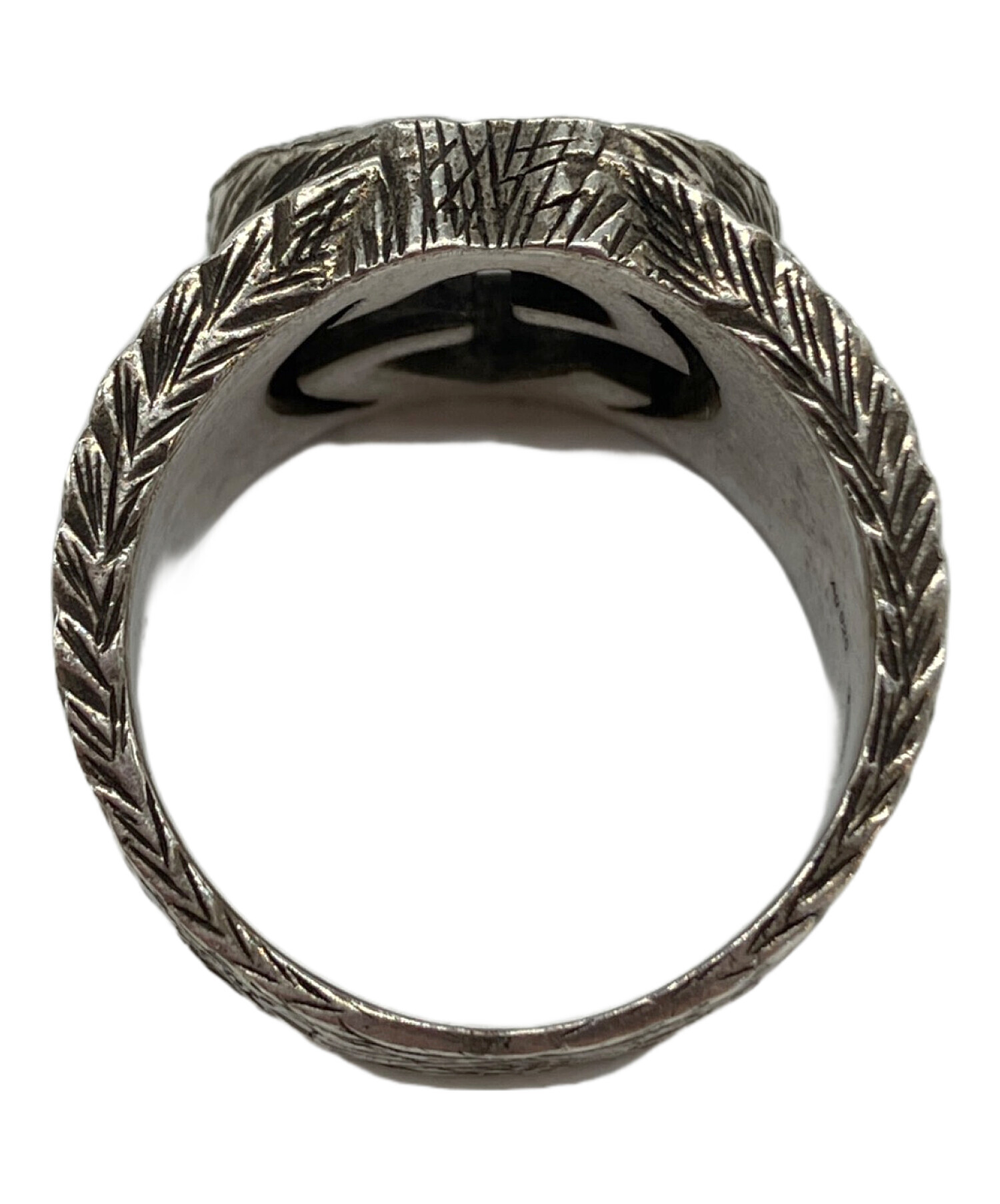 中古・古着通販】GUCCI (グッチ) インターロッキング リング サイズ:18