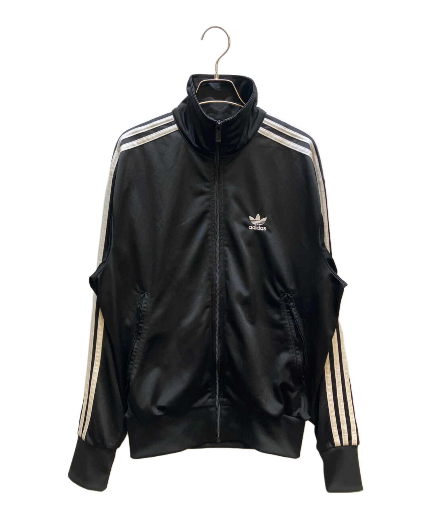  アディダス トラックジャケット ブラックXS相当 中古・古着通販】adidas (アディダス) トラックジャケット ブラック