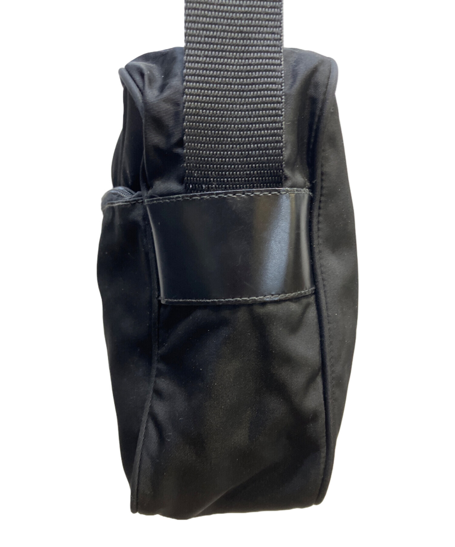 中古・古着通販】PRADA (プラダ) ナイロンショルダーバッグ ブラック