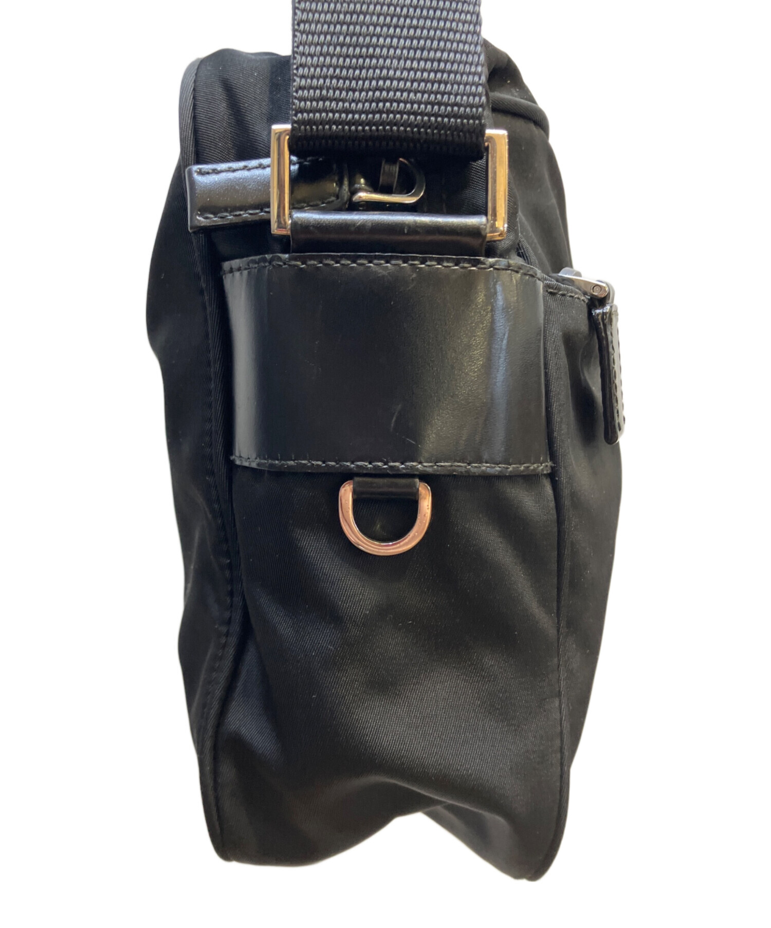中古・古着通販】PRADA (プラダ) ナイロンショルダーバッグ ブラック