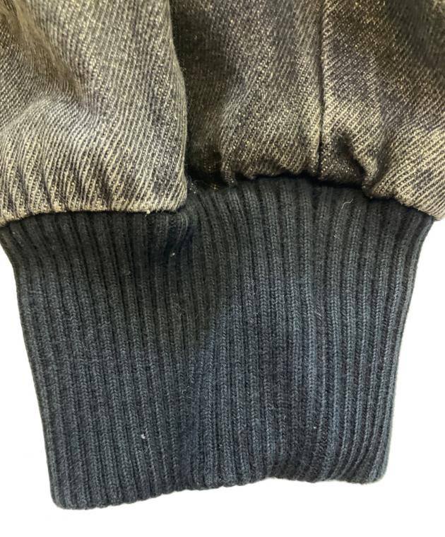中古・古着通販】9090 (9090) Yoke Denim Zip Hoodie グレー サイズ:M