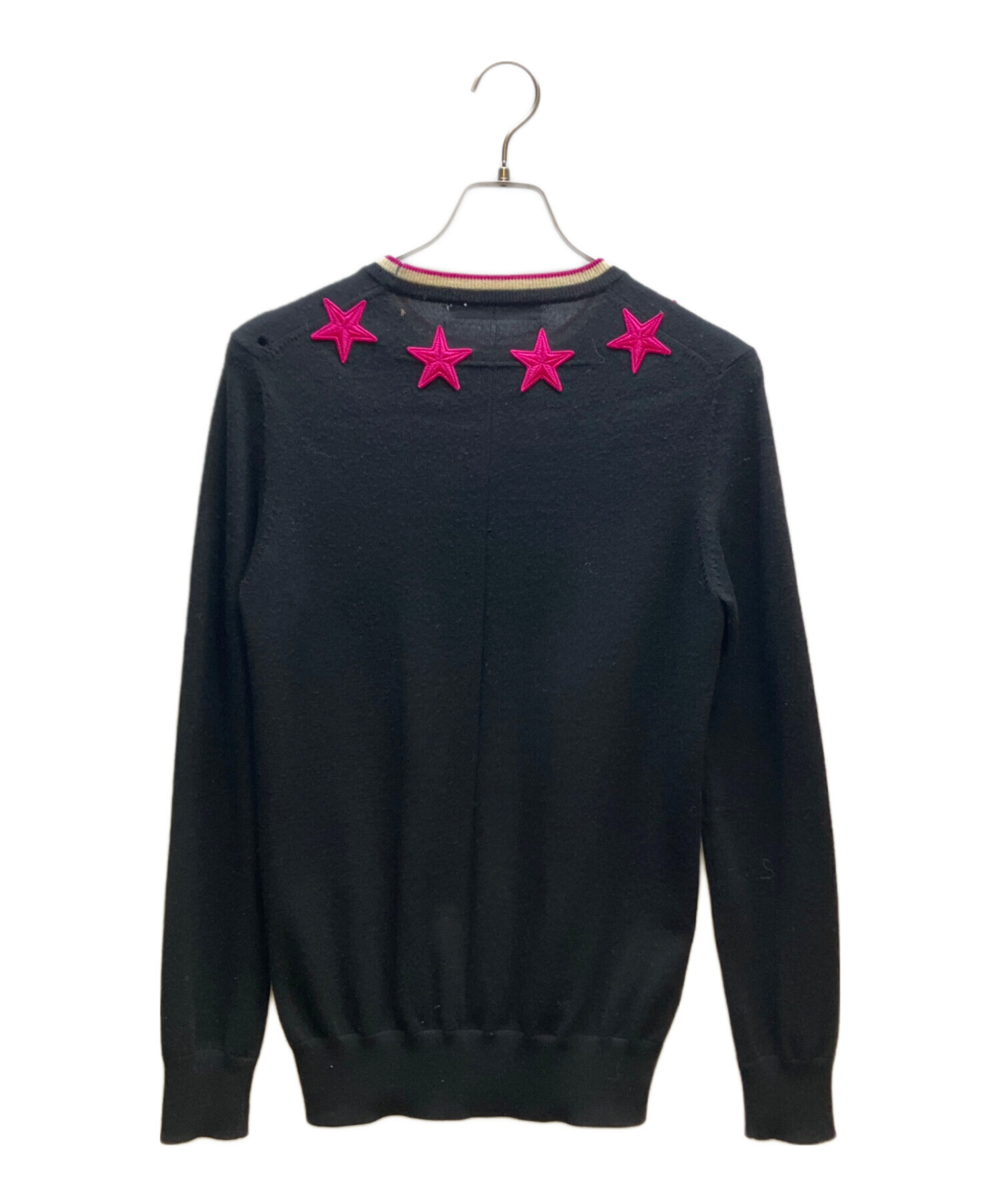 GIVENCHY ジバンシィ カー刺繍 ニット セーター M ブラック 美品 中古・古着通販】GIVENCHY (ジバンシィ) 薄手ニット ブラック サイズ