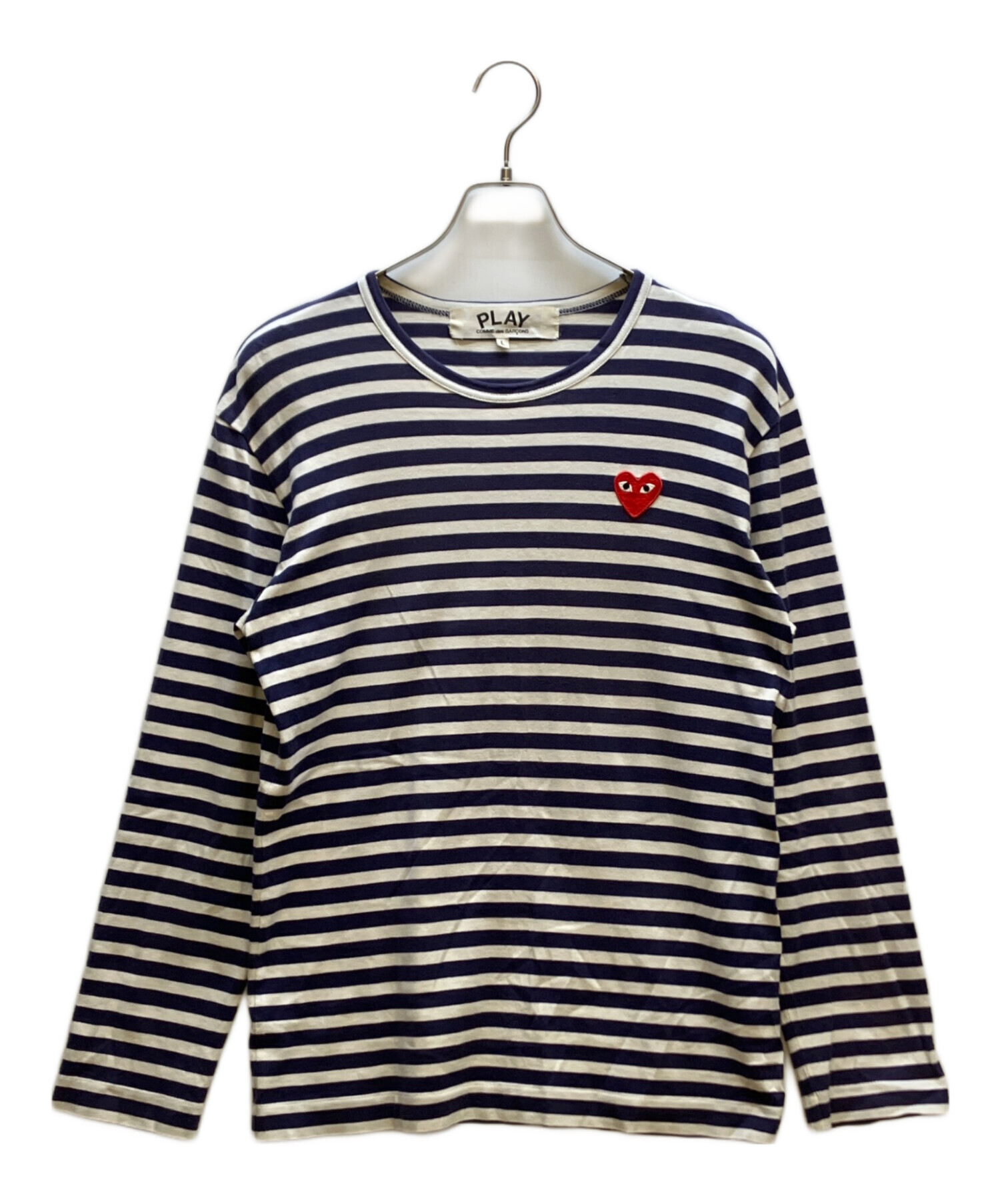 PLAY COMME des GARÇONS 希少デザイン　長袖カットソー　S 中古・古着通販】PLAY COMME des GARCONS (プレイコムデギャルソン