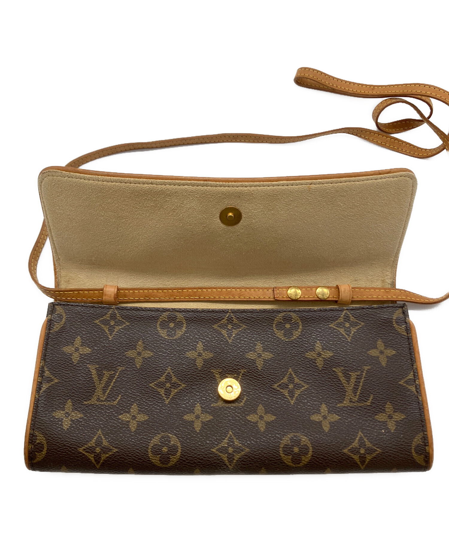 最終値下げLOUIS VUITTON ポシェットツイン ショルダーバッグ 廃盤 中古・古着通販】LOUIS VUITTON (ルイ ヴィトン) ポシェットツインGM