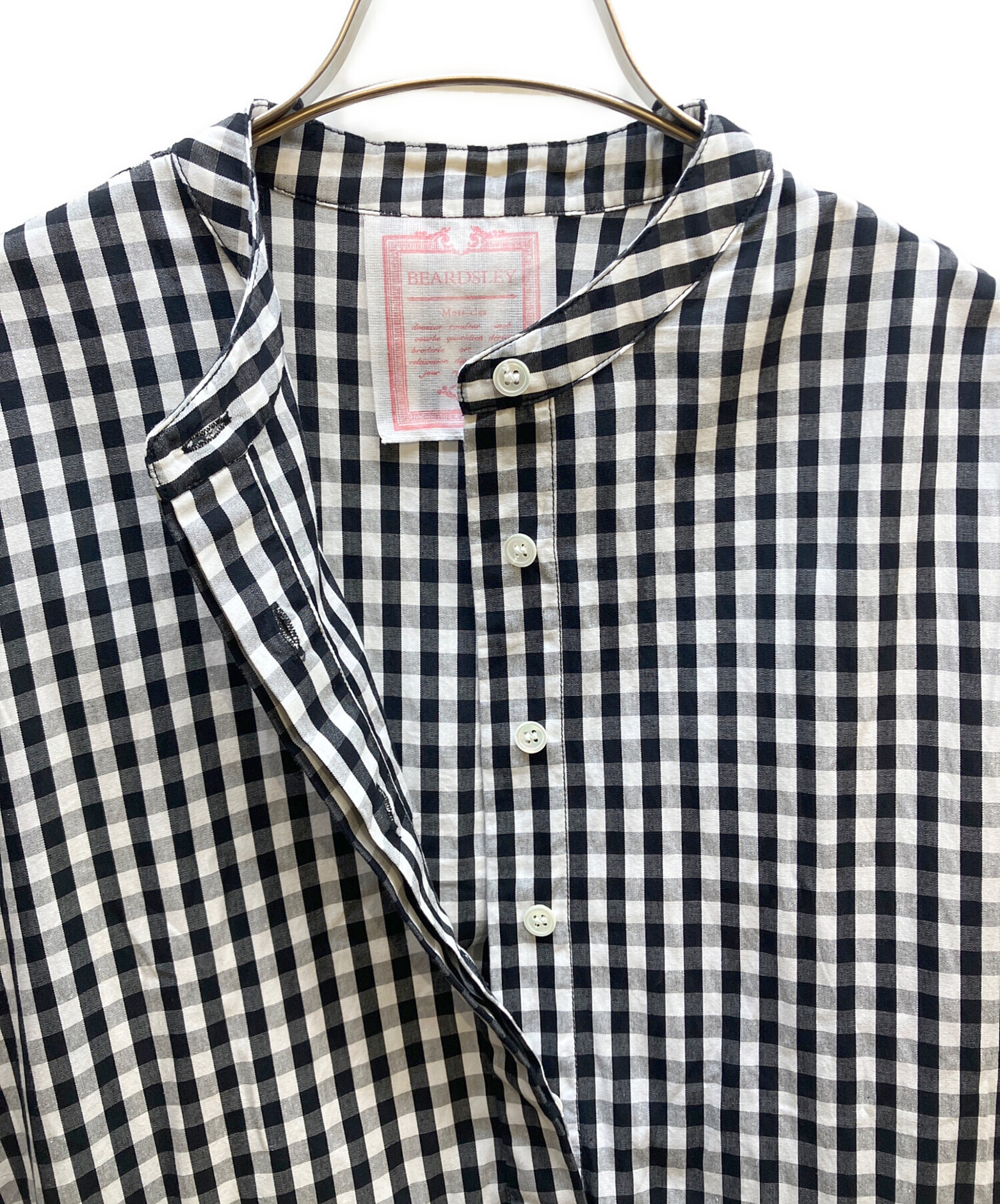 中古・古着通販】BEARDSLEY (ビアズリー) 先染めギャザーワンピース