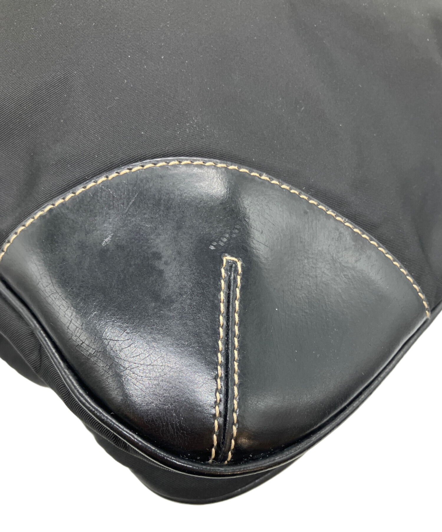 中古・古着通販】PRADA (プラダ) ナイロンショルダーバッグ ブラック