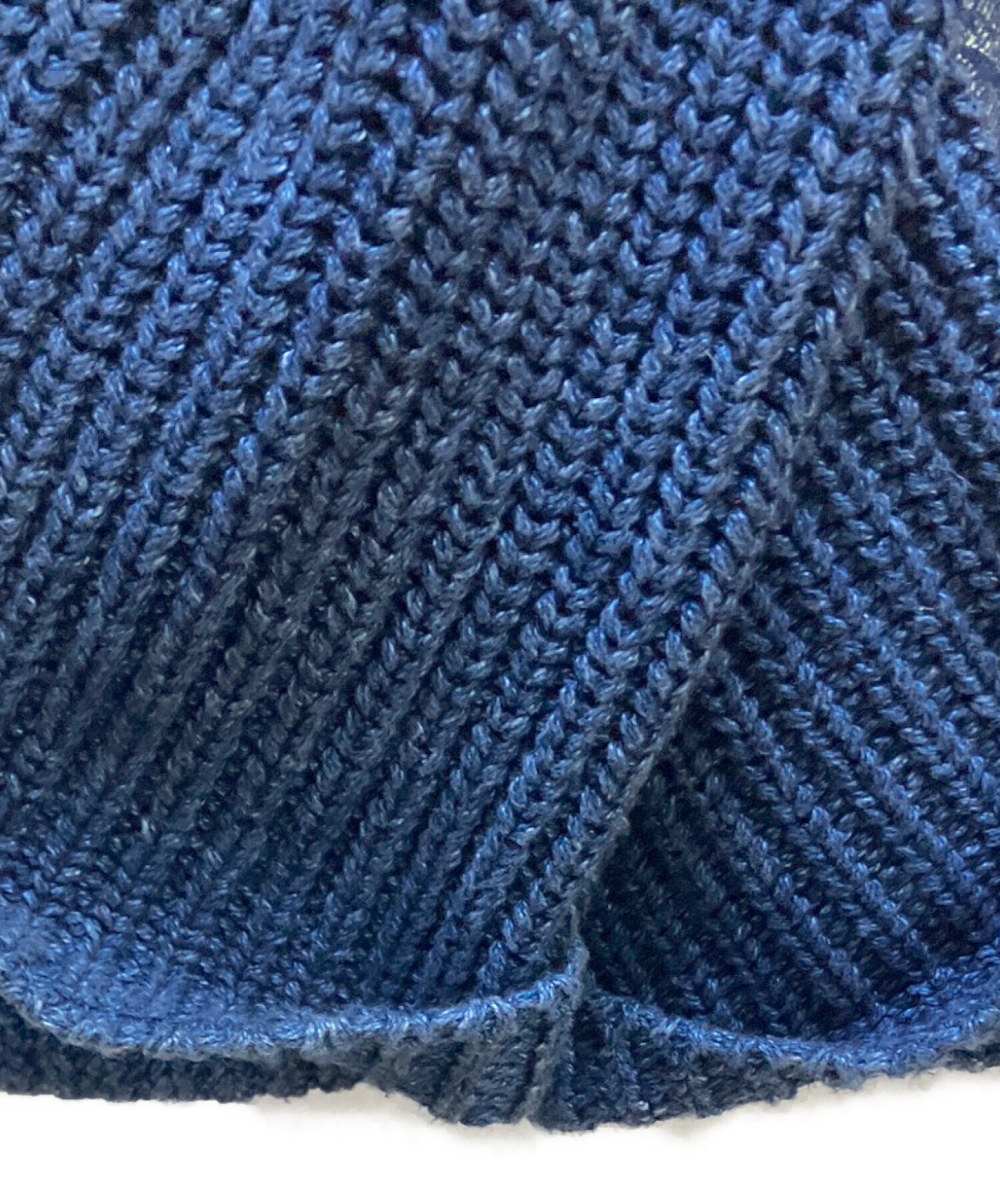 BLUE BLUE ネイビー 圧縮ニットジャケット 中古・古着通販】BLUE BLUE (ブルーブルー) 圧縮ニットジャケット