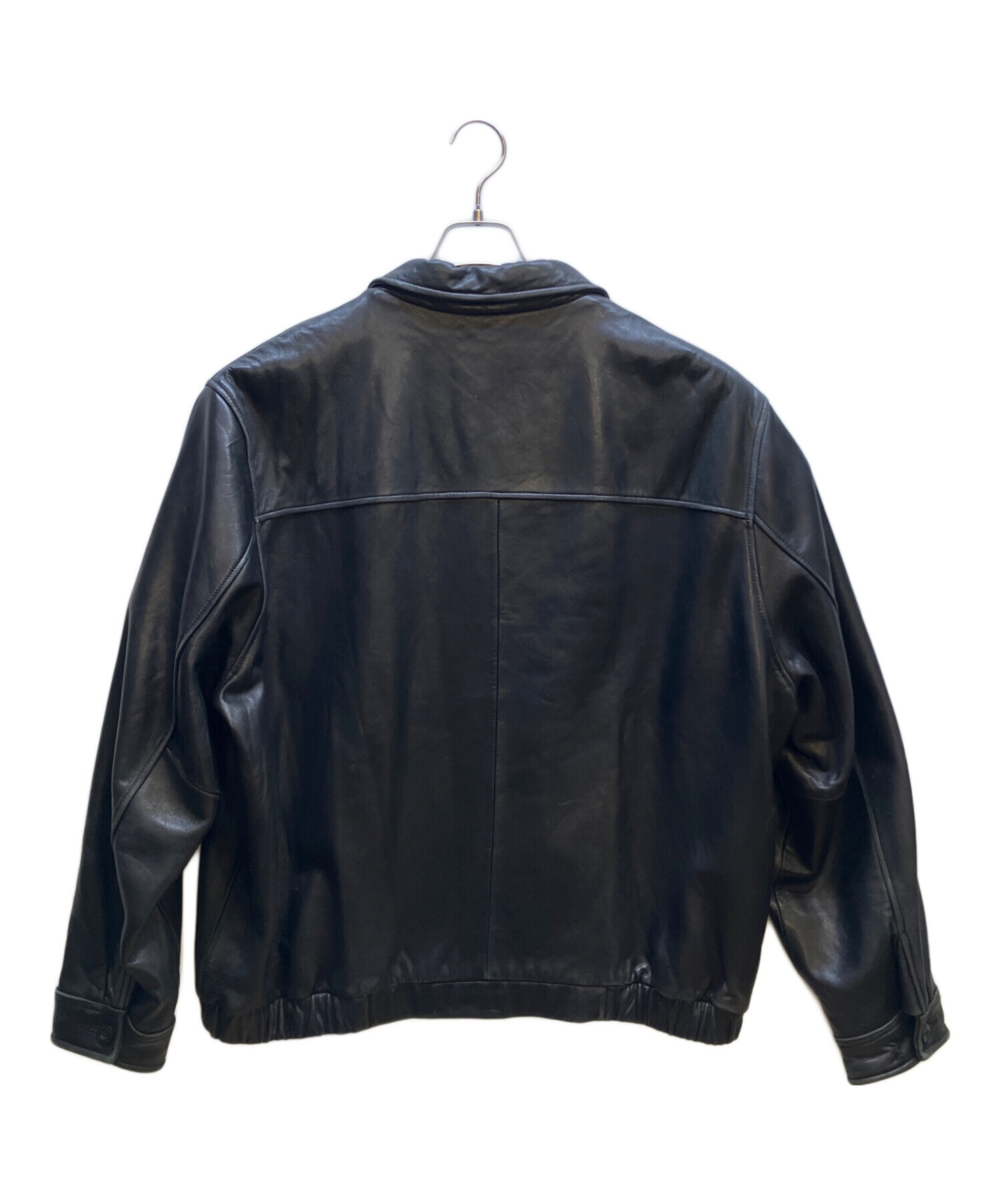 中古・古着通販】CHAPS (チャップス) レザージャケット ブラック
