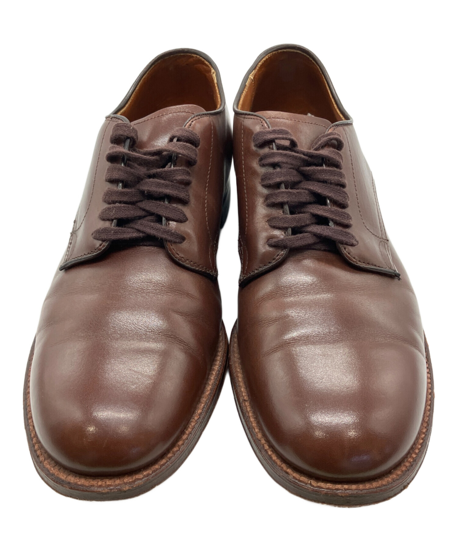 ALDEN レザーシューズ ヴィンテージ オールデン 80s 中古・古着通販】Alden (オールデン) レザーシューズ ブラウン サイズ