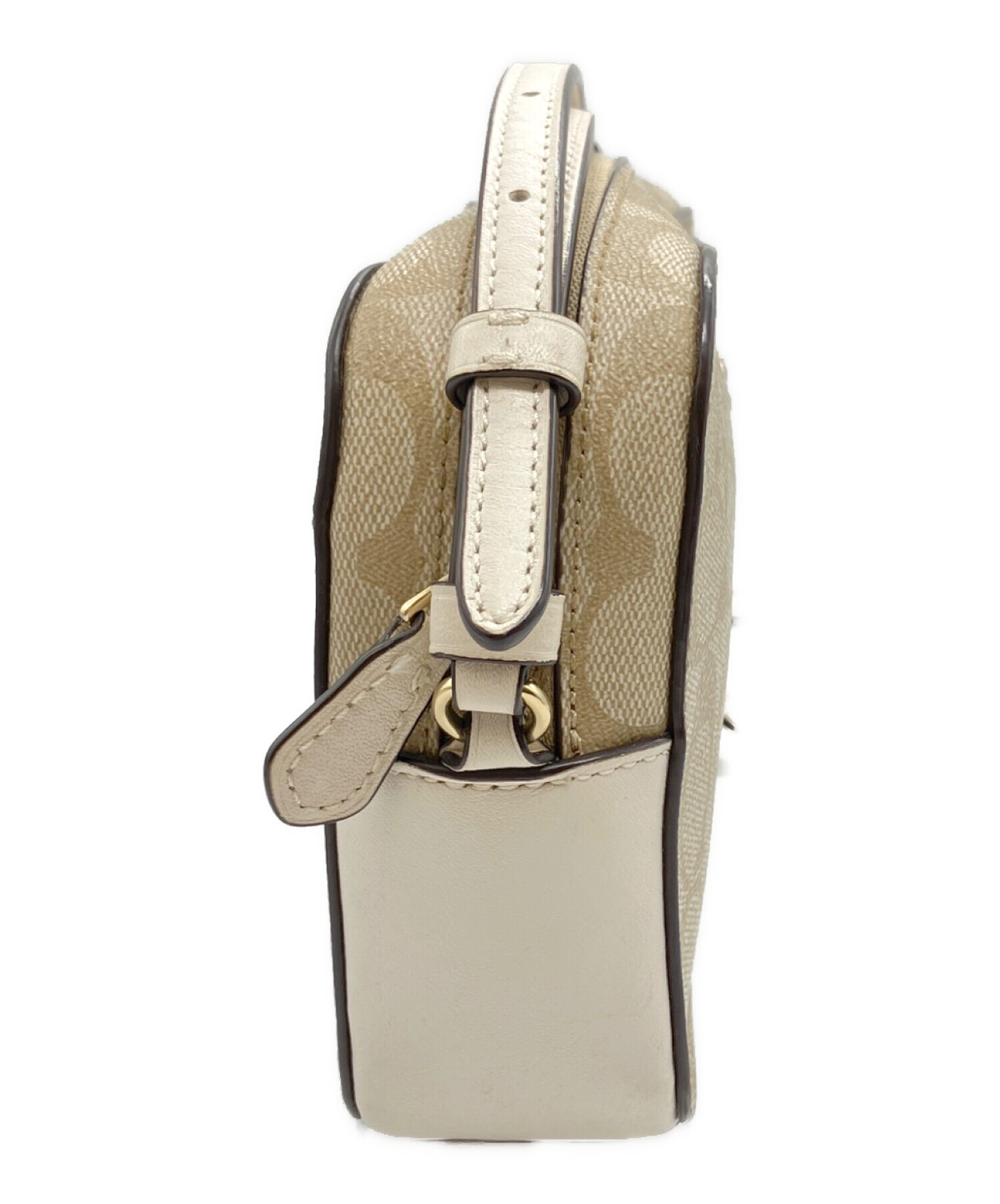 COACH コーチ ブルゾン（その他） L ベージュ 【古着】【中古】【送料無料】 中古・古着通販】COACH (コーチ) ショルダーバッグ ベージュ｜ブランド