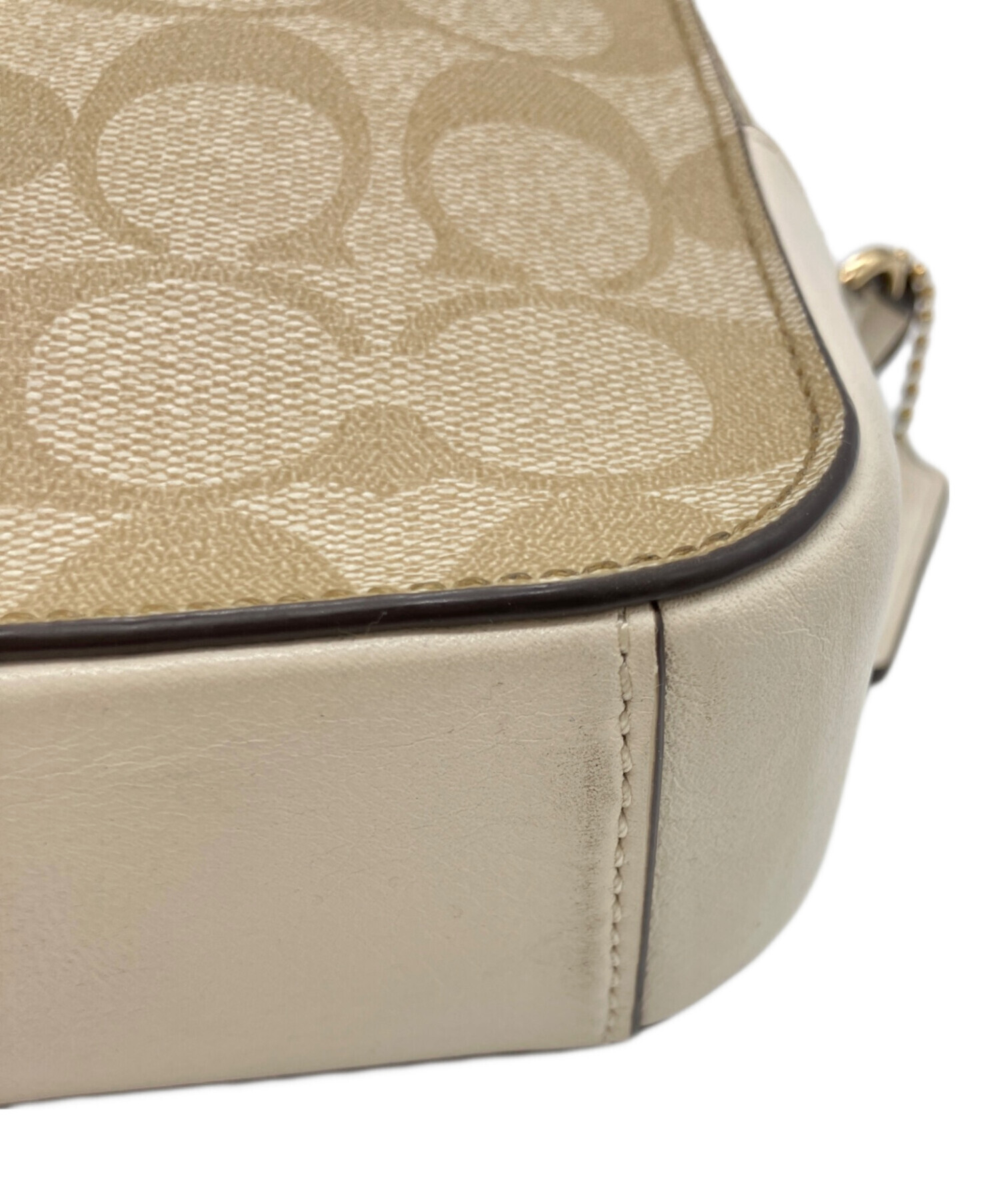 中古・古着通販】COACH (コーチ) ショルダーバッグ ベージュ｜ブランド