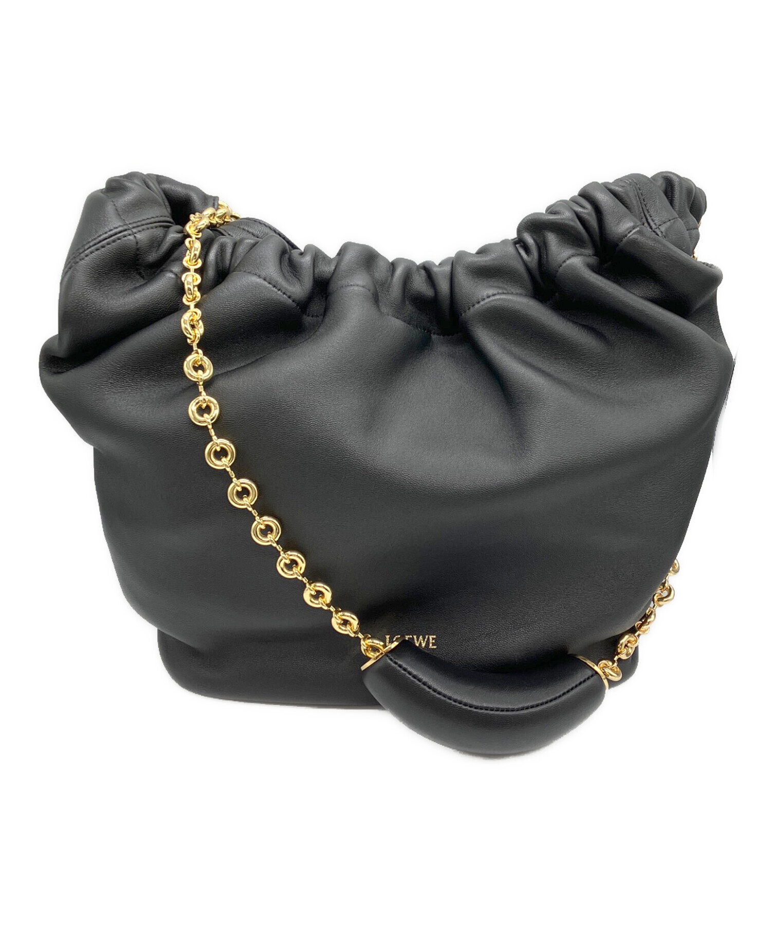 中古・古着通販】LOEWE (ロエベ) ハンドバッグ ブラック｜ブランド 