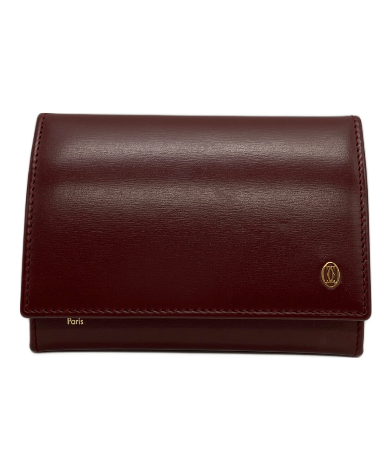 未使用級✨カルティエ レザー　ケース ボルドー 中古・古着通販】Cartier (カルティエ) カードケース ボルドー