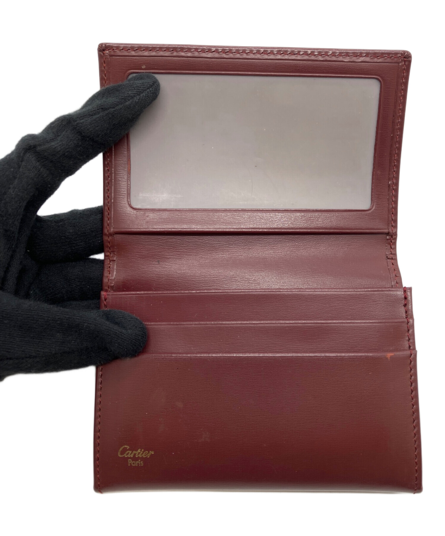 未使用級✨カルティエ レザー　ケース ボルドー 中古・古着通販】Cartier (カルティエ) シガレットケース ボルドー