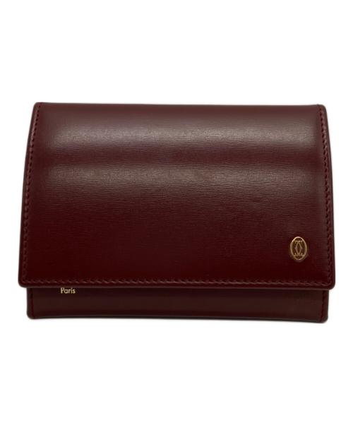 中古・古着通販】Cartier (カルティエ) カードケース ボルドー 中古・古着通販】Cartier (カルティエ) カードケース ボルドー