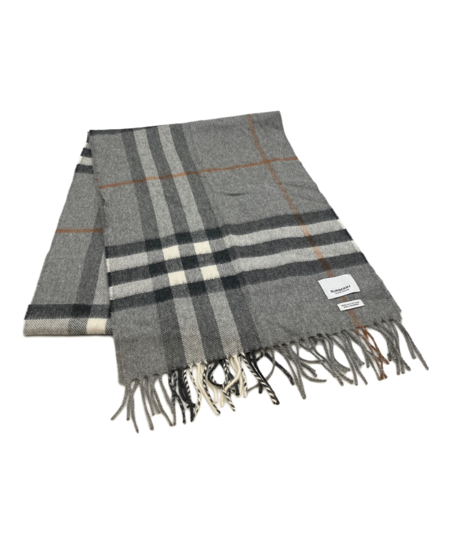 中古・古着通販】BURBERRY (バーバリー) カシミヤストール グレー