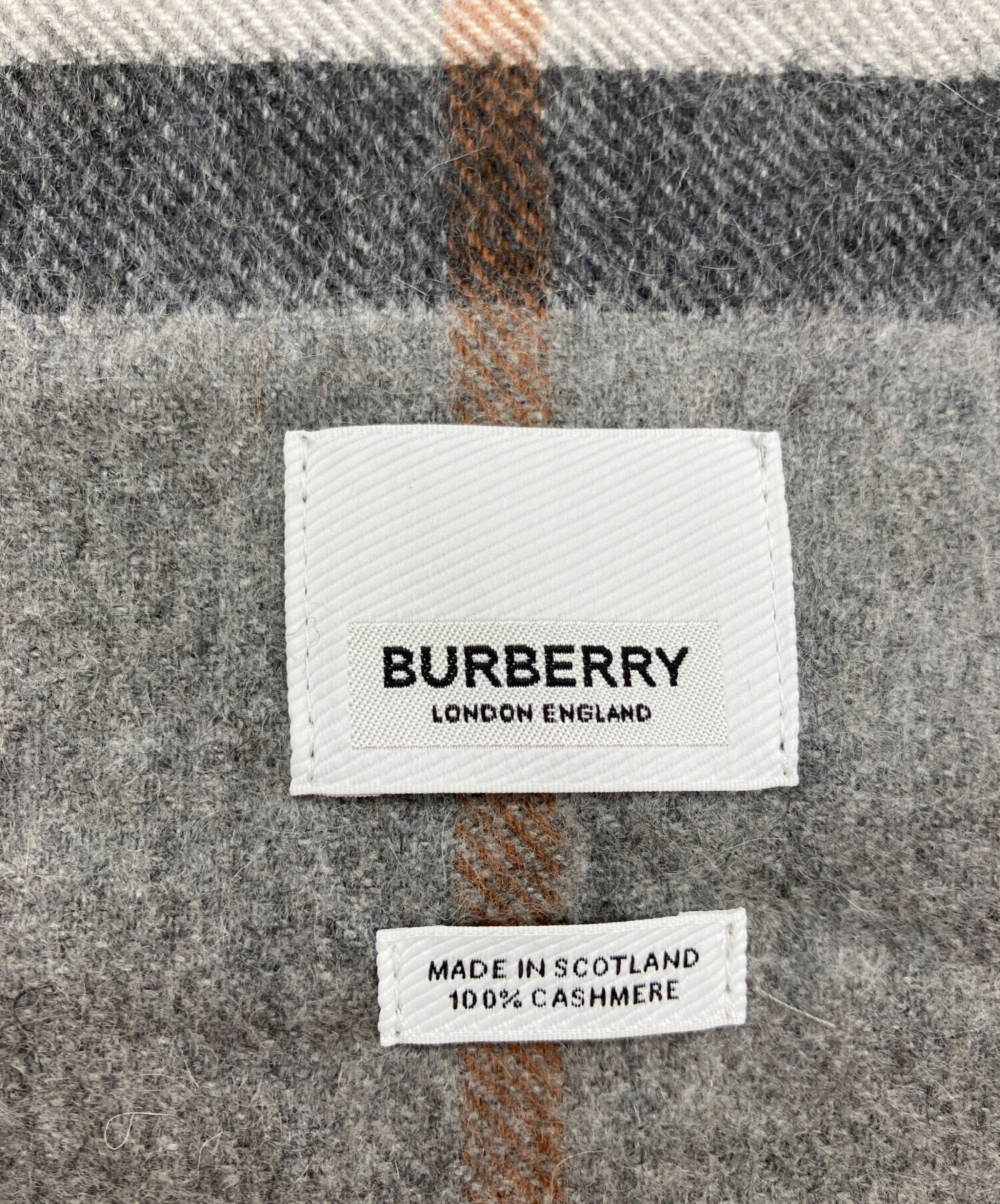 中古・古着通販】BURBERRY (バーバリー) カシミヤストール グレー