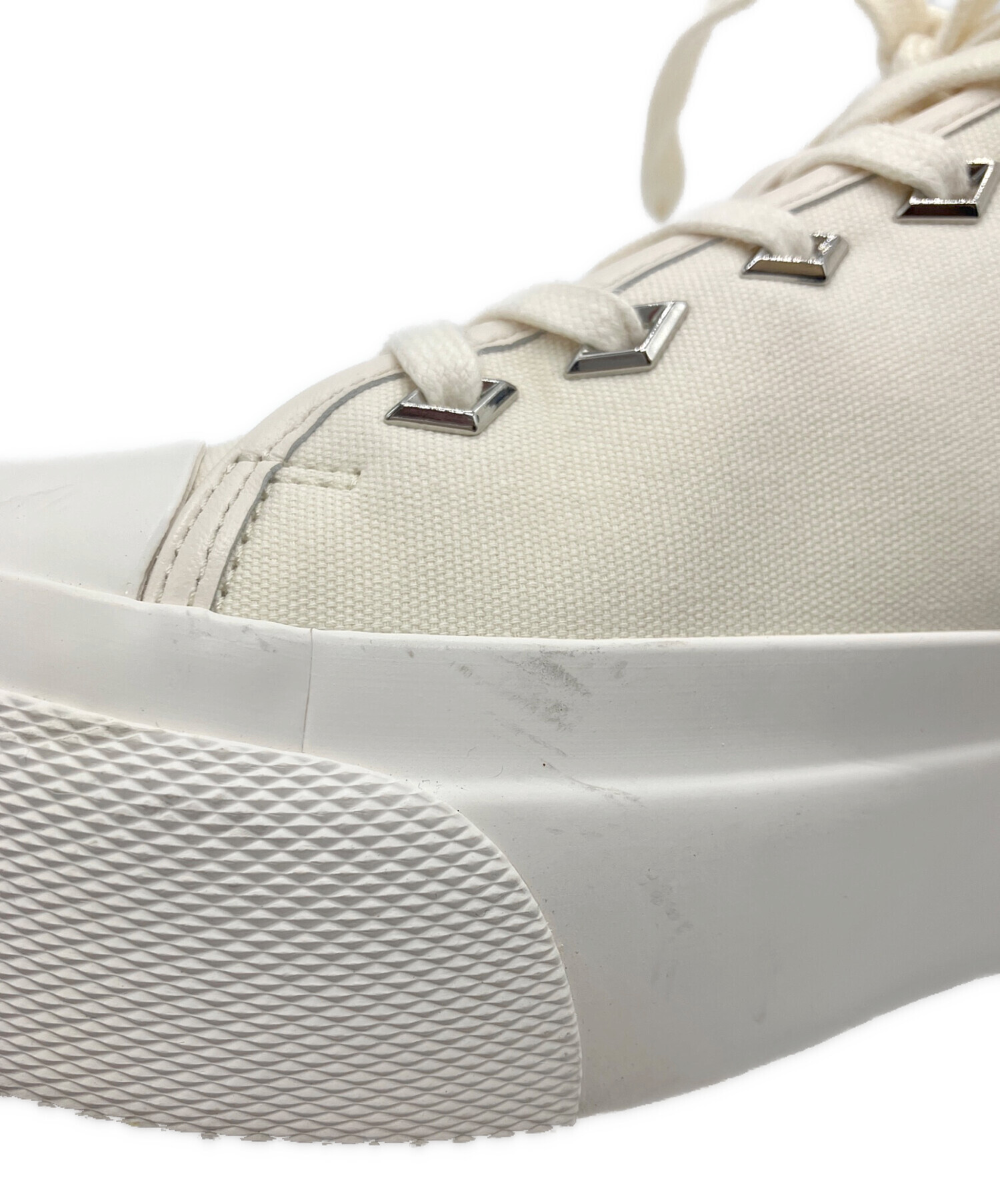 中古・古着通販】JIMMY CHOO (ジミーチュウ) 厚底スニーカー ホワイト