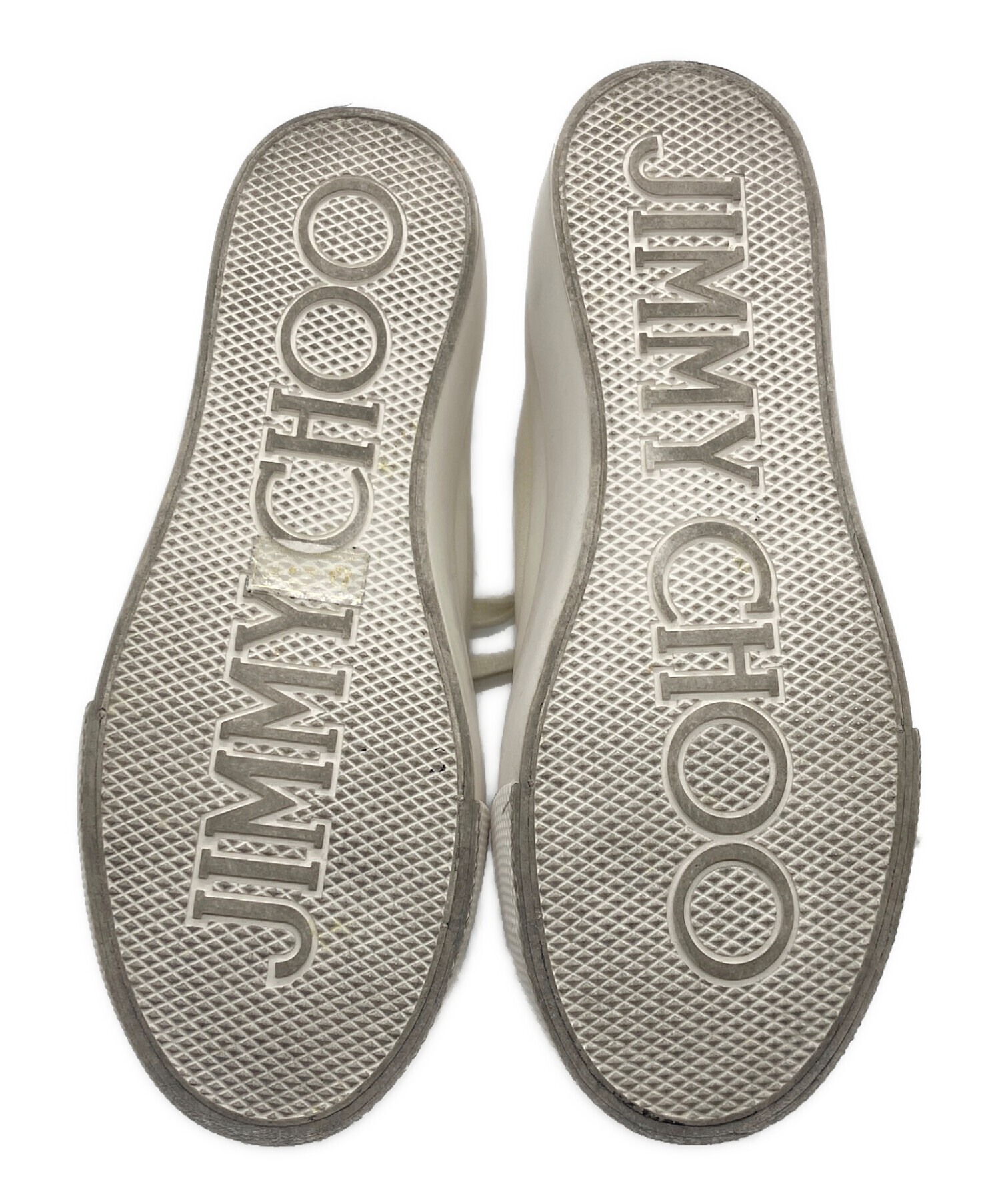 中古・古着通販】JIMMY CHOO (ジミーチュウ) 厚底スニーカー ホワイト