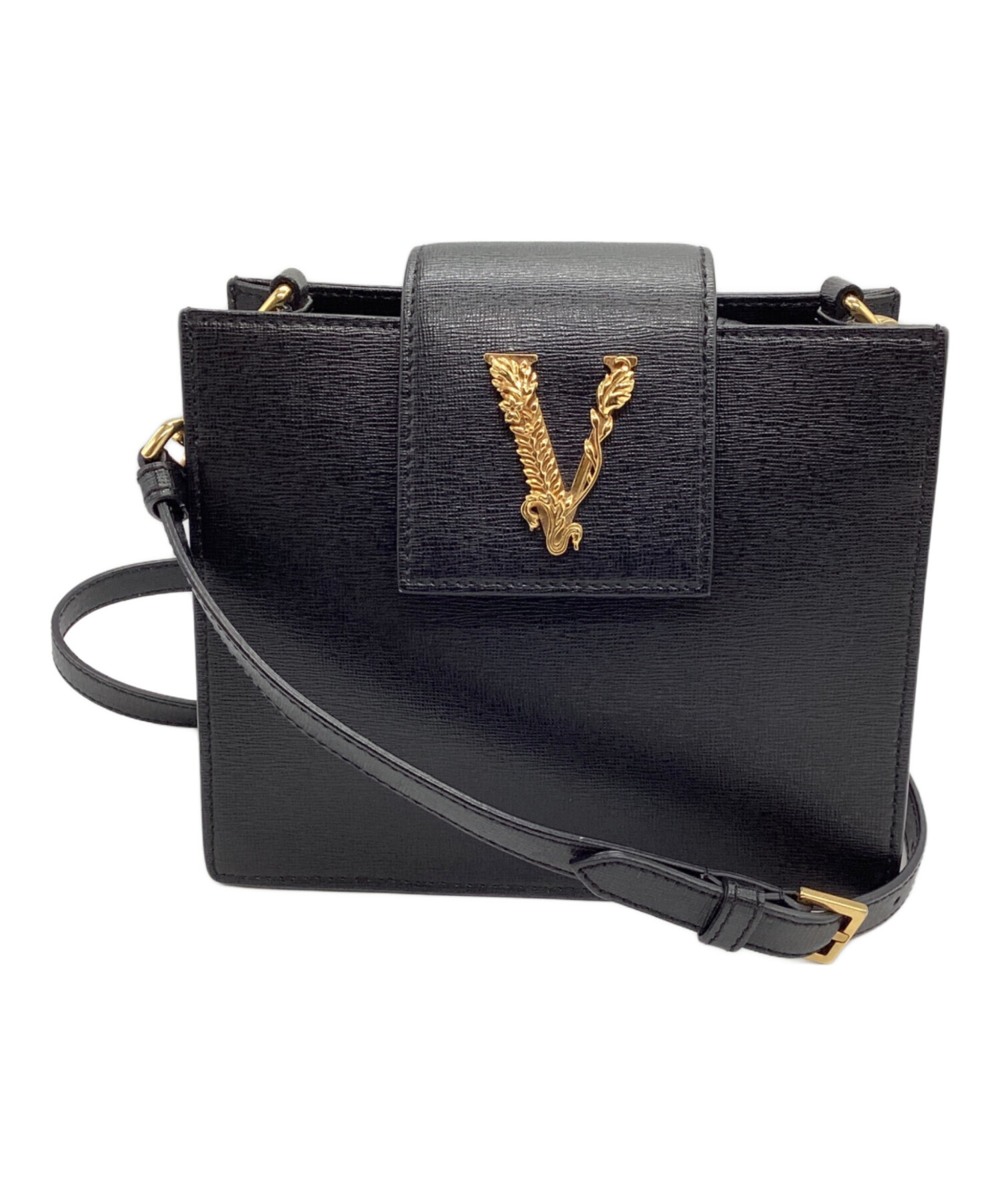 未使用 VERSUS VERSACE ヴェルサス ヴェルサーチ ナイロン チェーンショルダーバッグ ブラック レディース 古着 中古 USED VERSUS（ヴェルサス） 未使用 VERSUS VERSACE ヴェルサーチ ナイロン