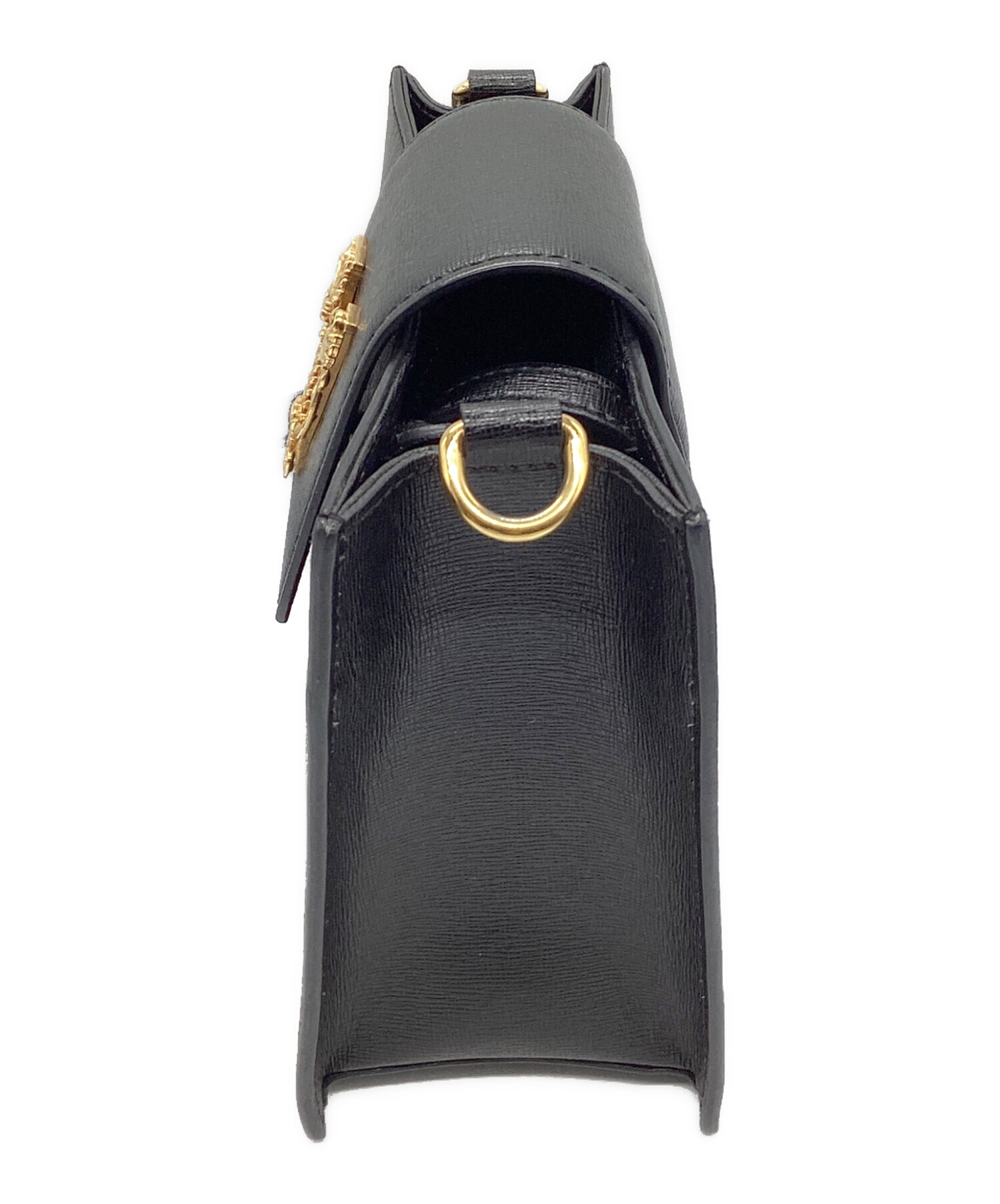 VERSACE ヴェルサーチ ショルダーバッグ  黒 【古着】【中古】【送料無料】 中古・古着通販】VERSACE (ヴェルサーチェ) メデューサショルダー