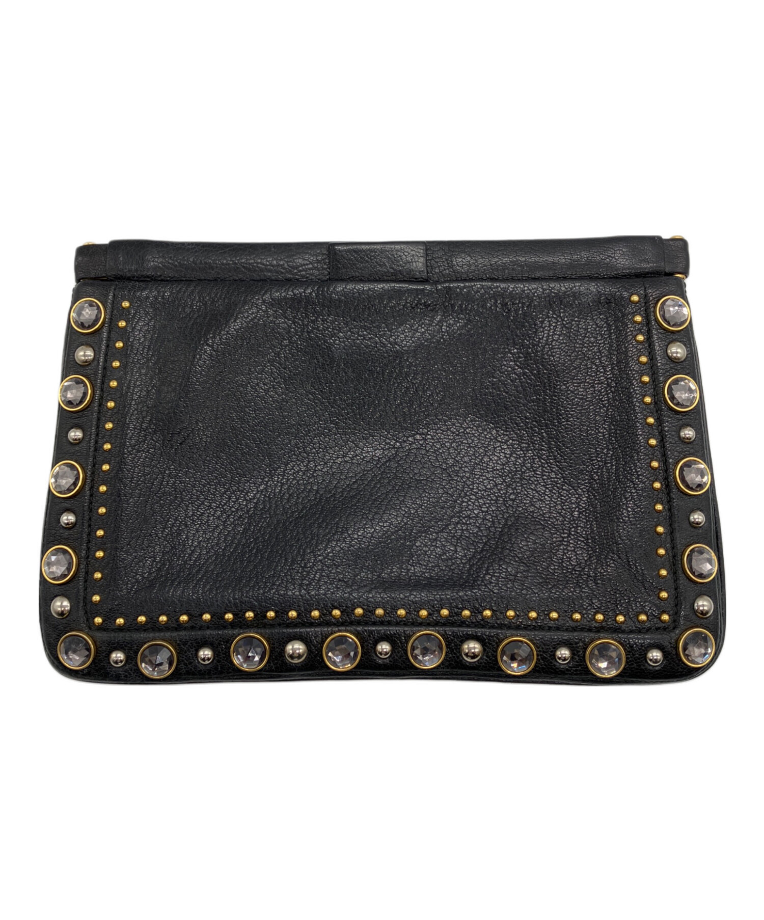 中古・古着通販】MIU MIU (ミュウミュウ) ビジュークラッチバッグ