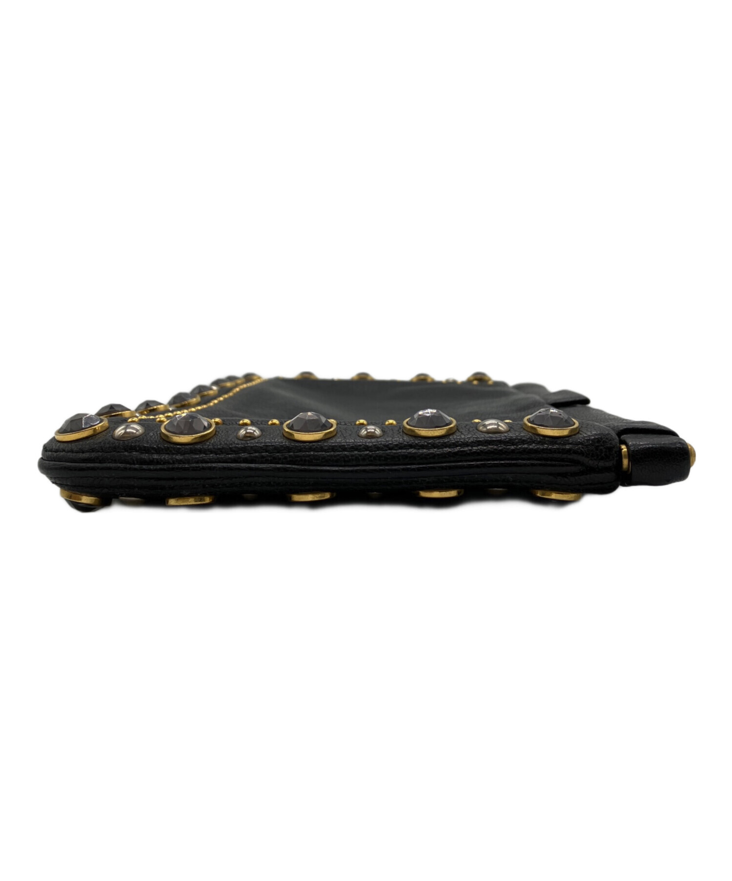 中古・古着通販】MIU MIU (ミュウミュウ) ビジュークラッチバッグ