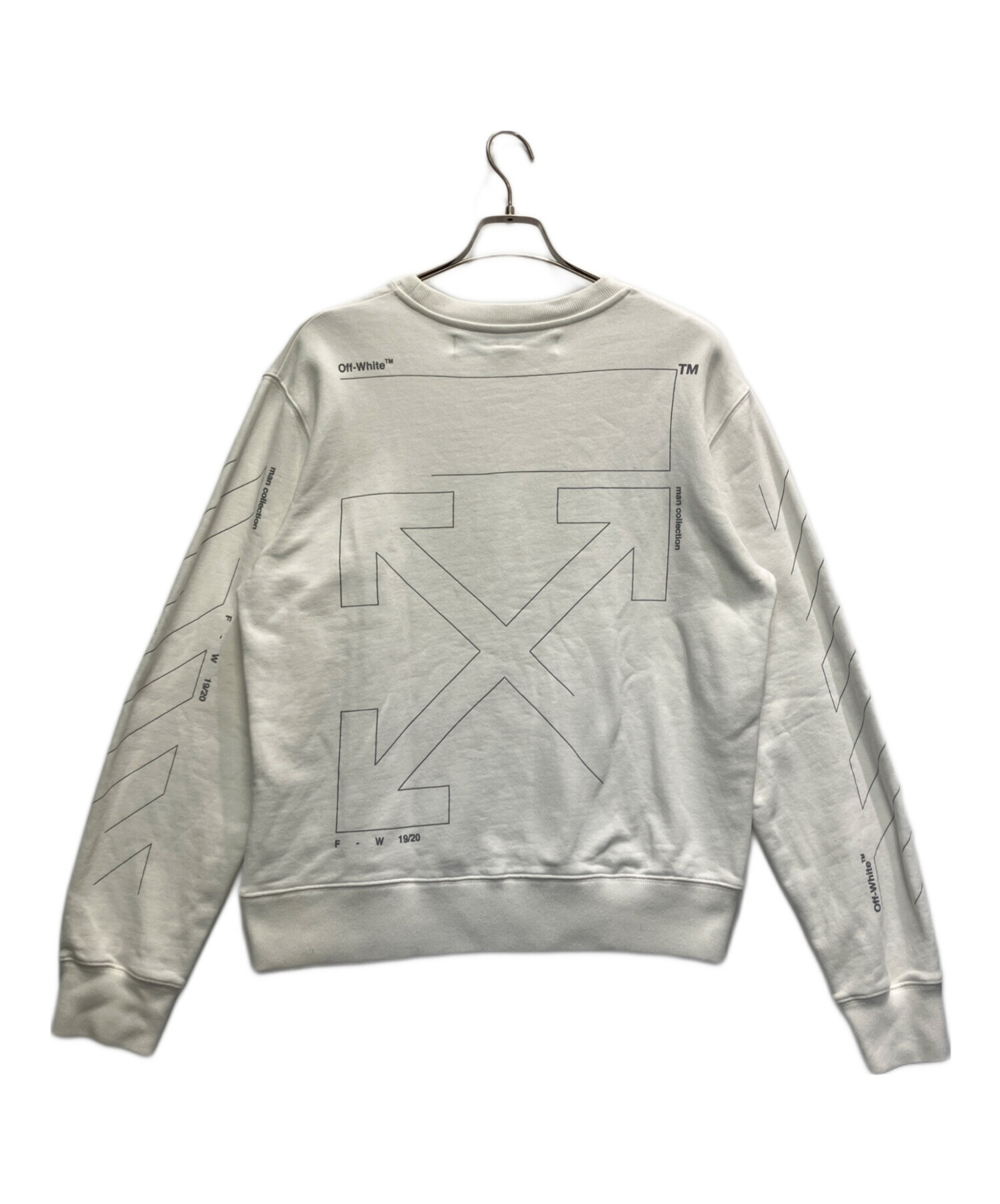 中古・古着通販】OFFWHITE (オフホワイト) バックロゴスウェット 