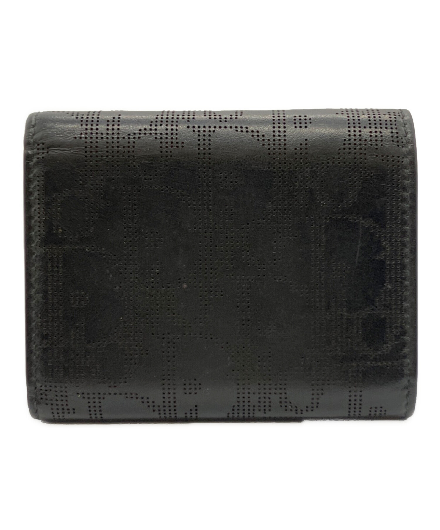 中古・古着通販】Dior (ディオール) 3つ折り財布 ブラック｜ブランド 