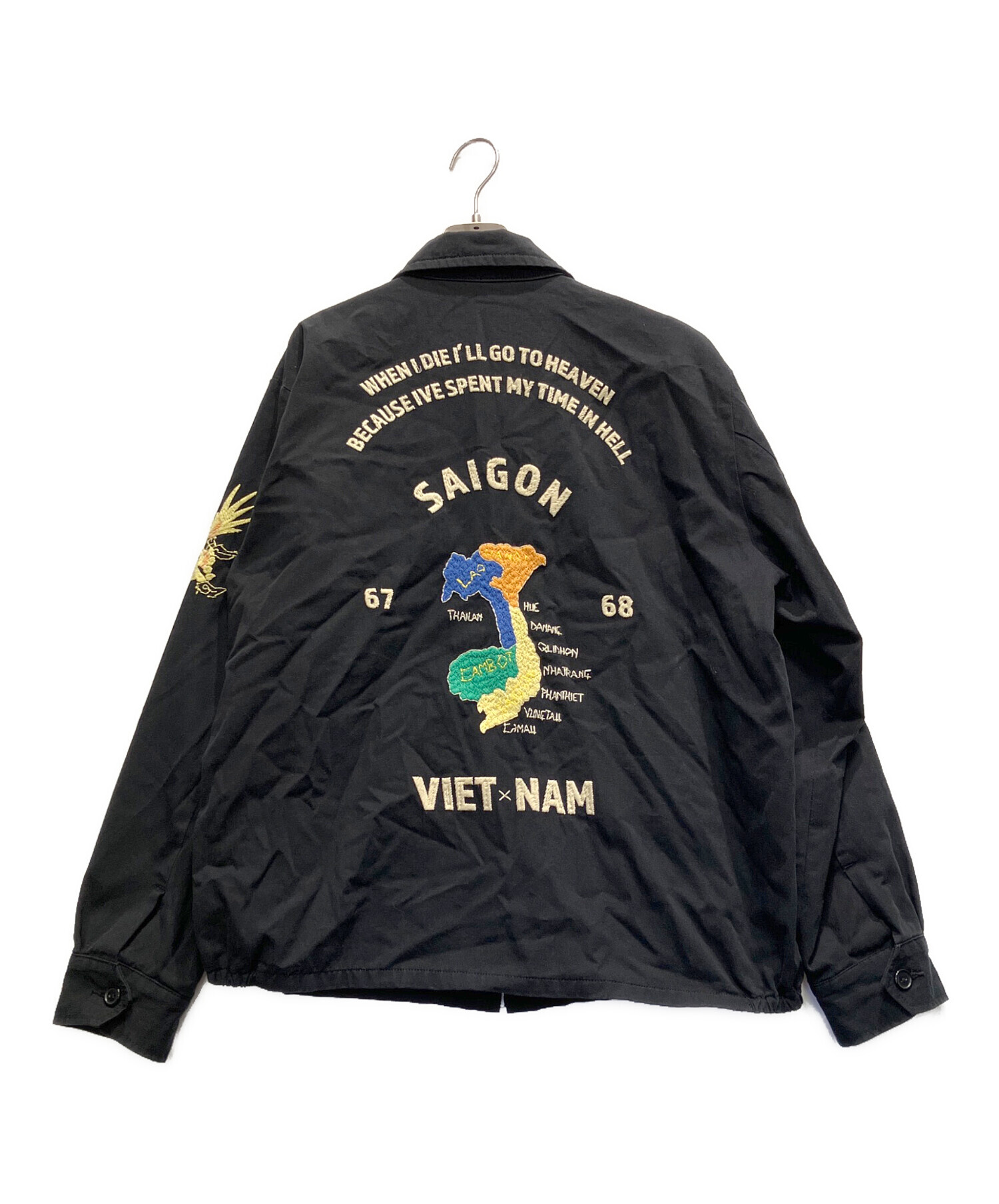 中古・古着通販】waiper (ワイパー) ベトジャンジャケット ブラック