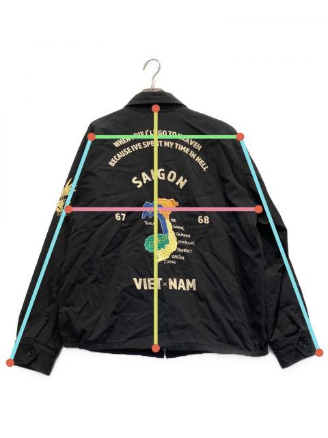 中古・古着通販】waiper (ワイパー) ベトジャンジャケット ブラック