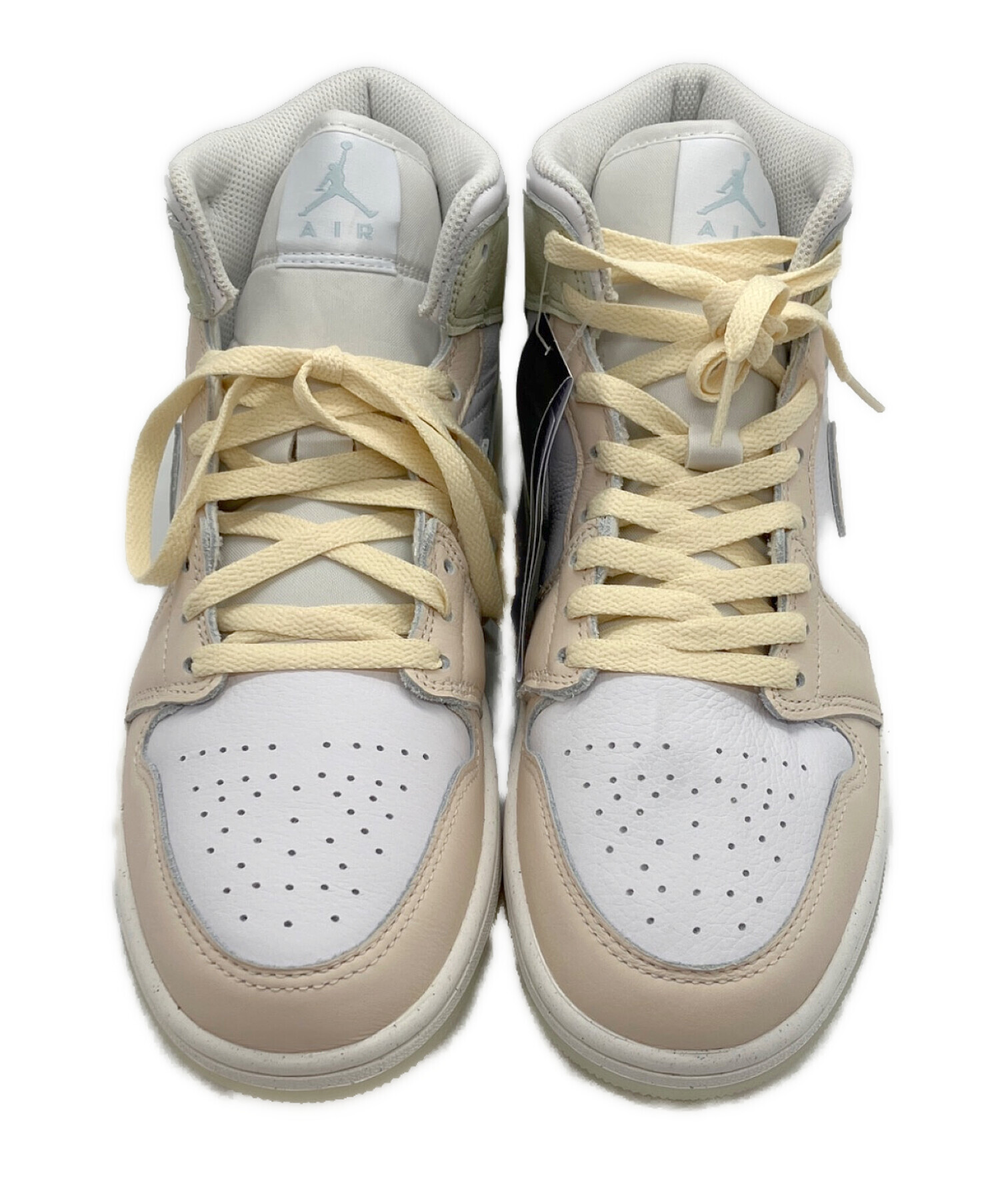 中古・古着通販】NIKE (ナイキ) Air Jordan 1 Mid SE ホワイト×ピンク 