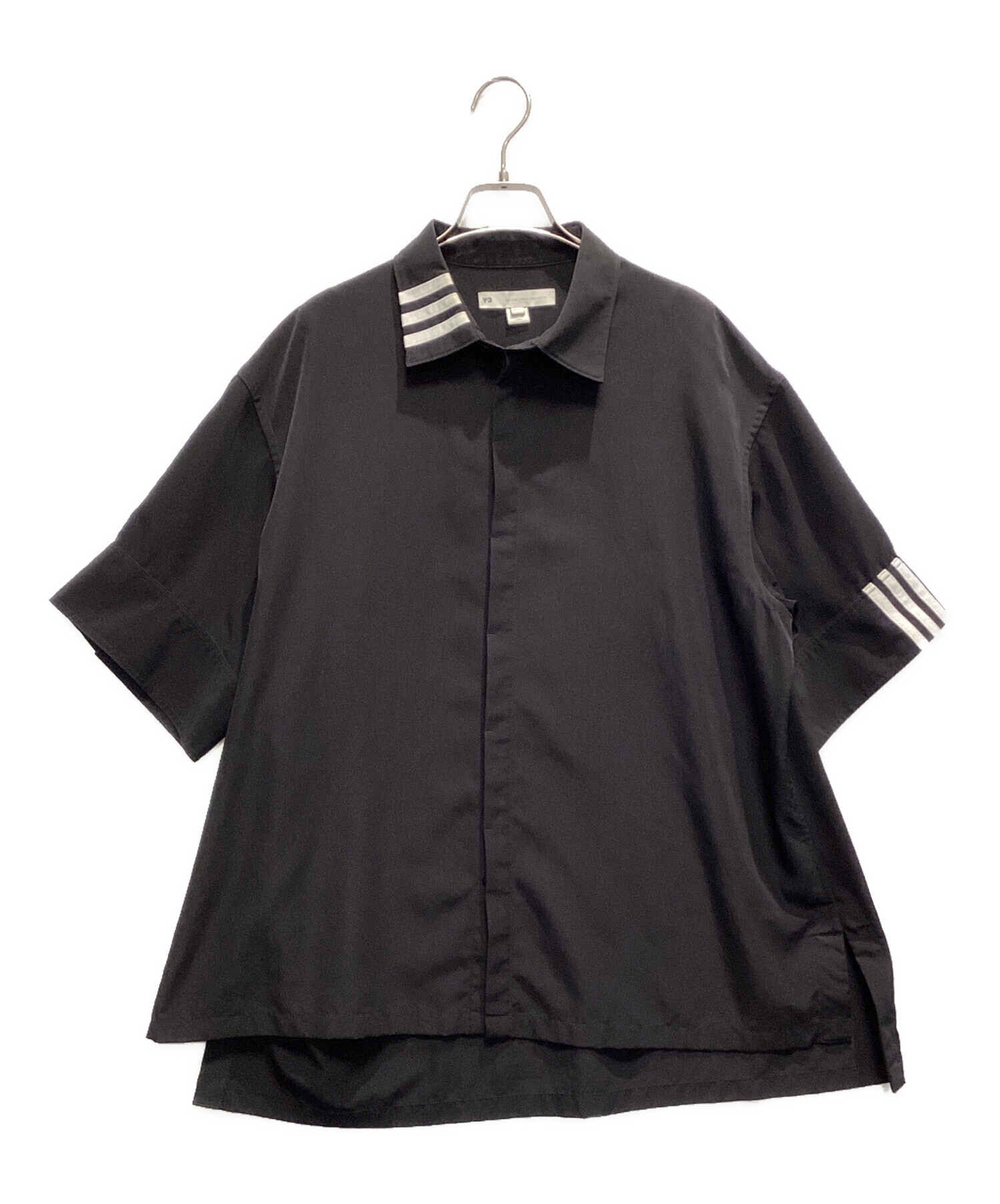 中古・古着通販】Y-3 (ワイスリー) 半袖シャツ ブラック サイズ:XS 