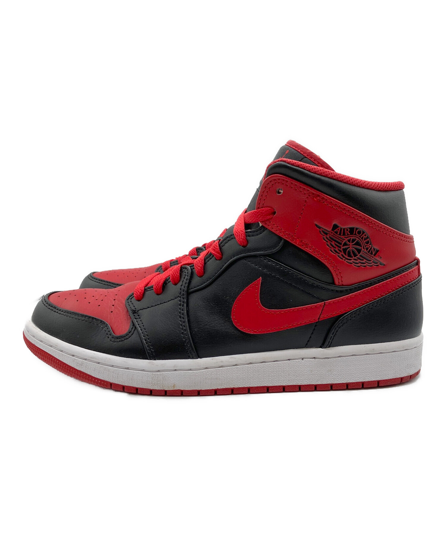 中古・古着通販】NIKE (ナイキ) Air Jordan 1 Mid レッド×ブラック 