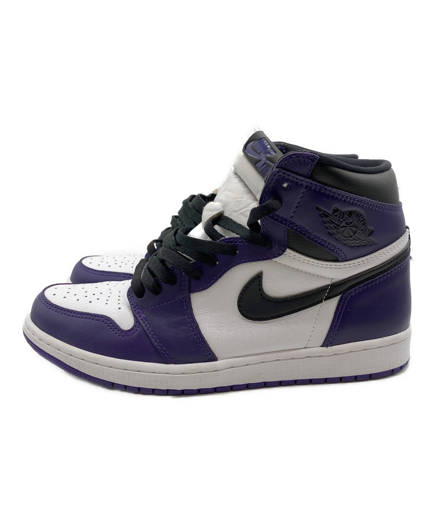 NIKE ナイキ スニーカー 28cm 紫x黒x白 【古着】【中古】 中古・古着通販】NIKE (ナイキ) スニーカー パープル×ホワイト サイズ