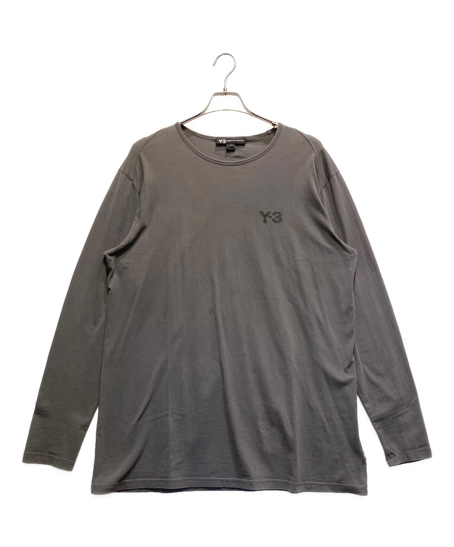 中古・古着通販】Y-3 (ワイスリー) 長袖カットソー グレー サイズ:M 