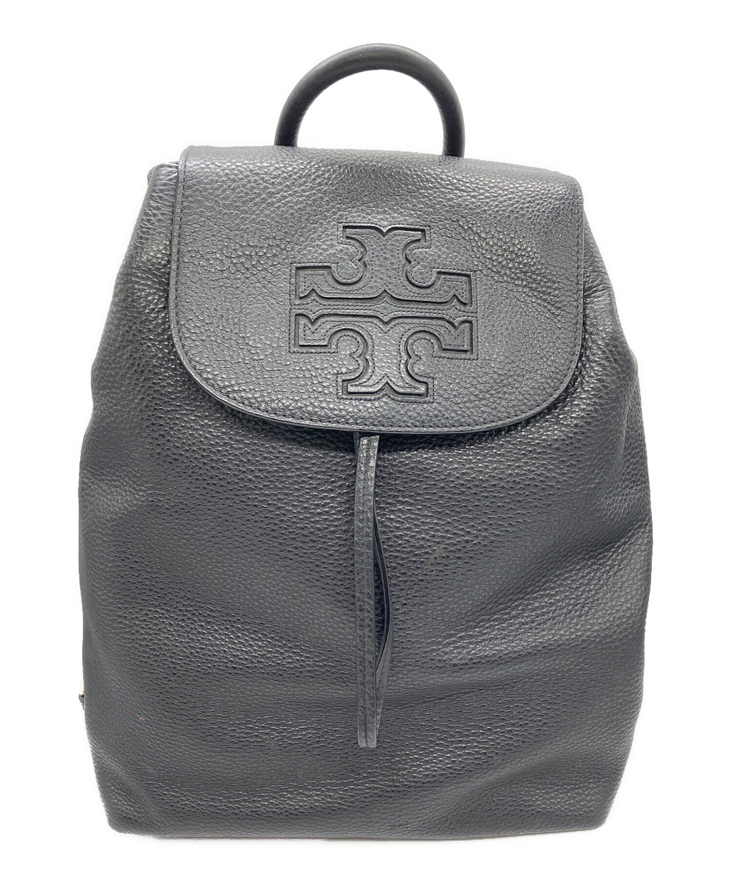 中古・古着通販】TORY BURCH (トリーバーチ) レザーリュック ブラック