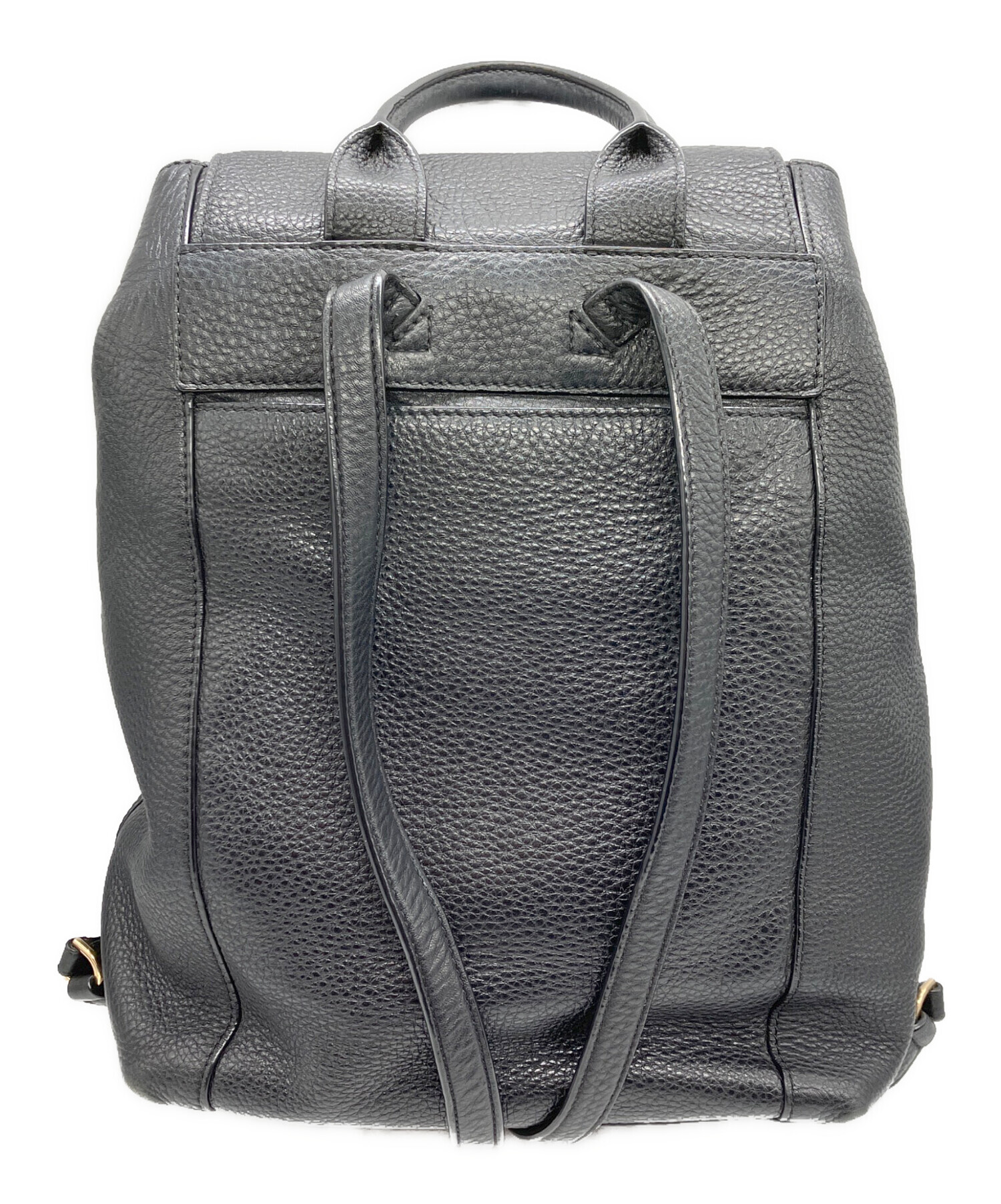中古・古着通販】TORY BURCH (トリーバーチ) レザーリュック ブラック 