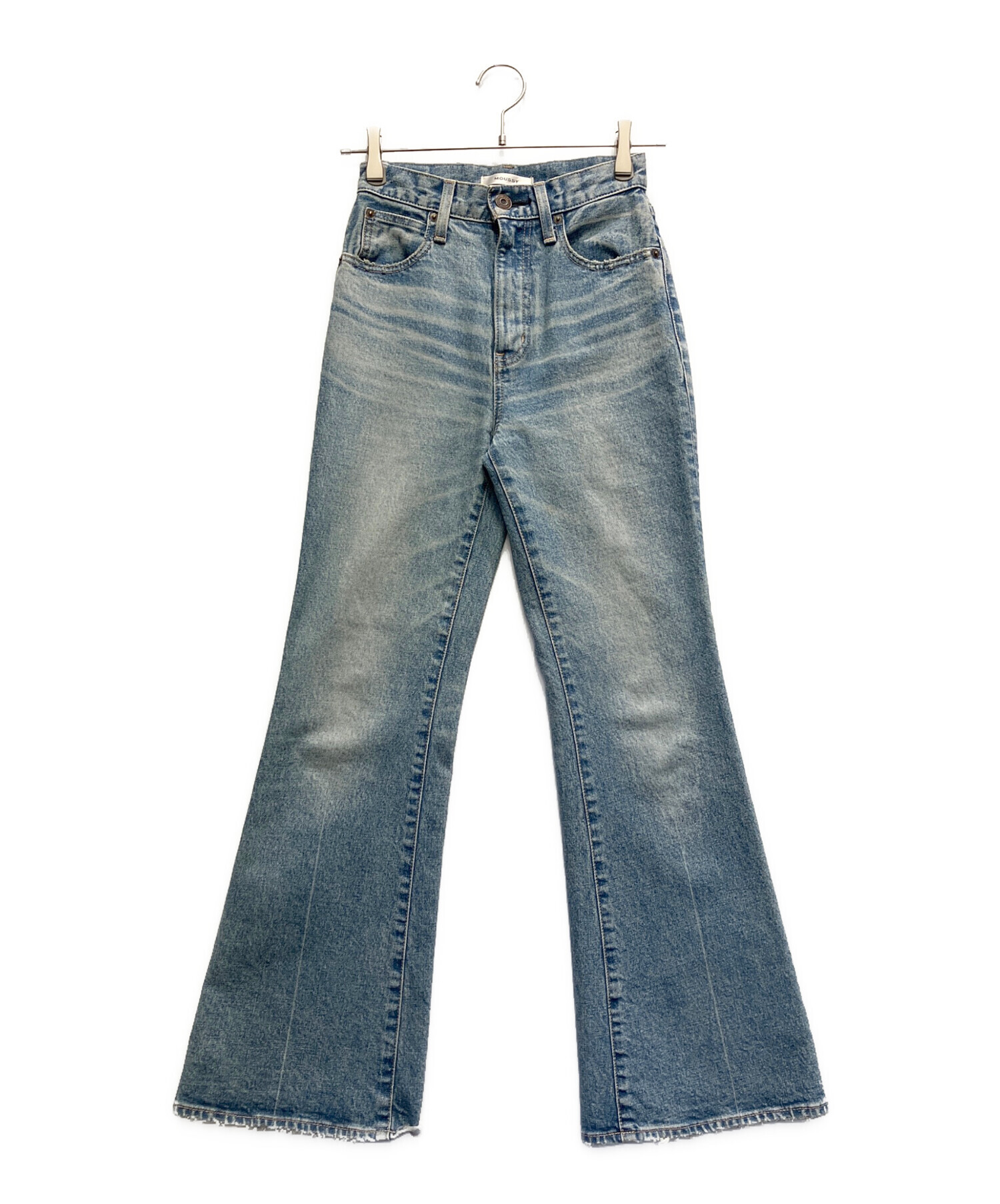 中古・古着通販】moussy (マウジー) MVS FLAREデニムパンツ スカイ