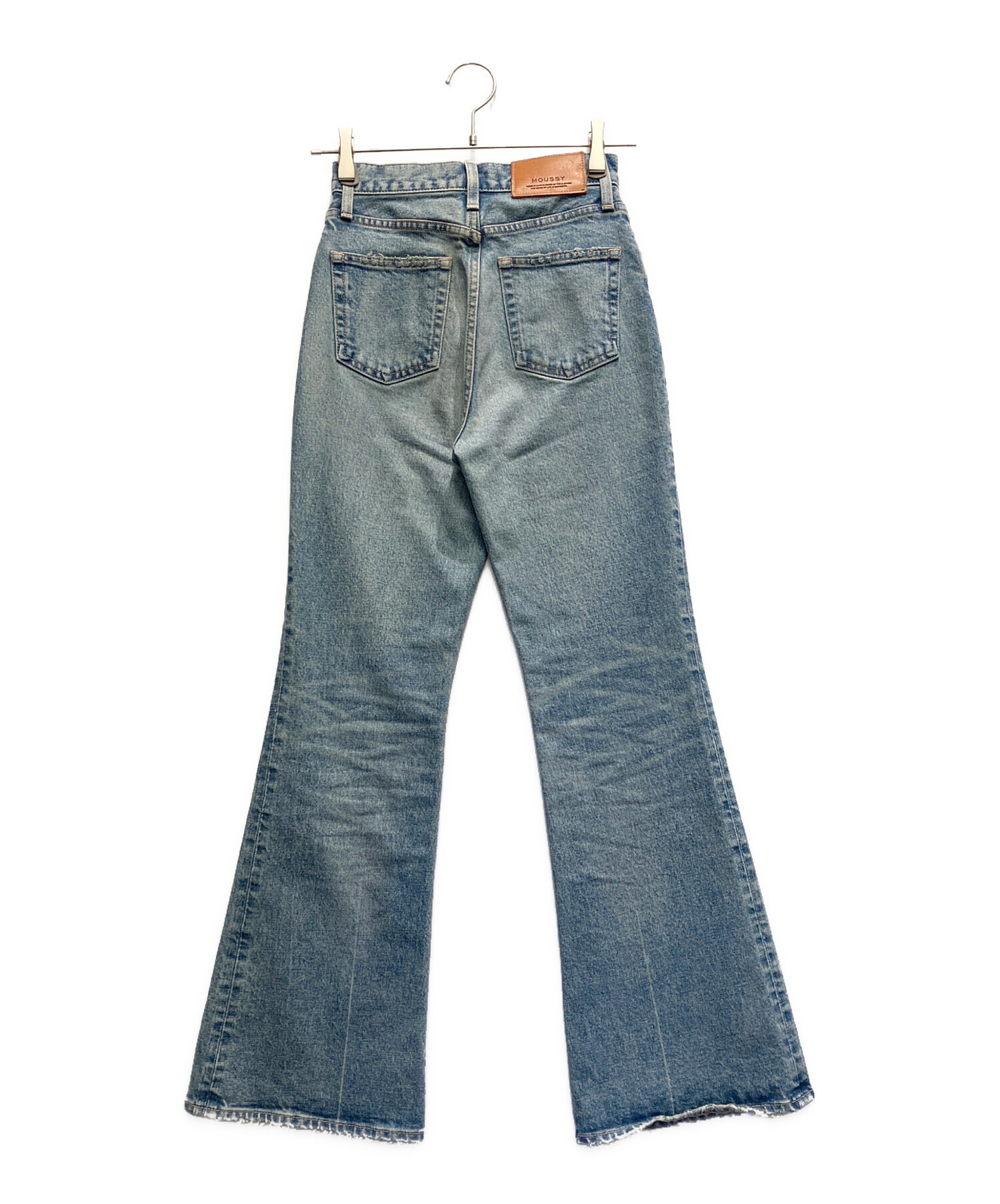 中古・古着通販】moussy (マウジー) MVS FLAREデニムパンツ スカイ