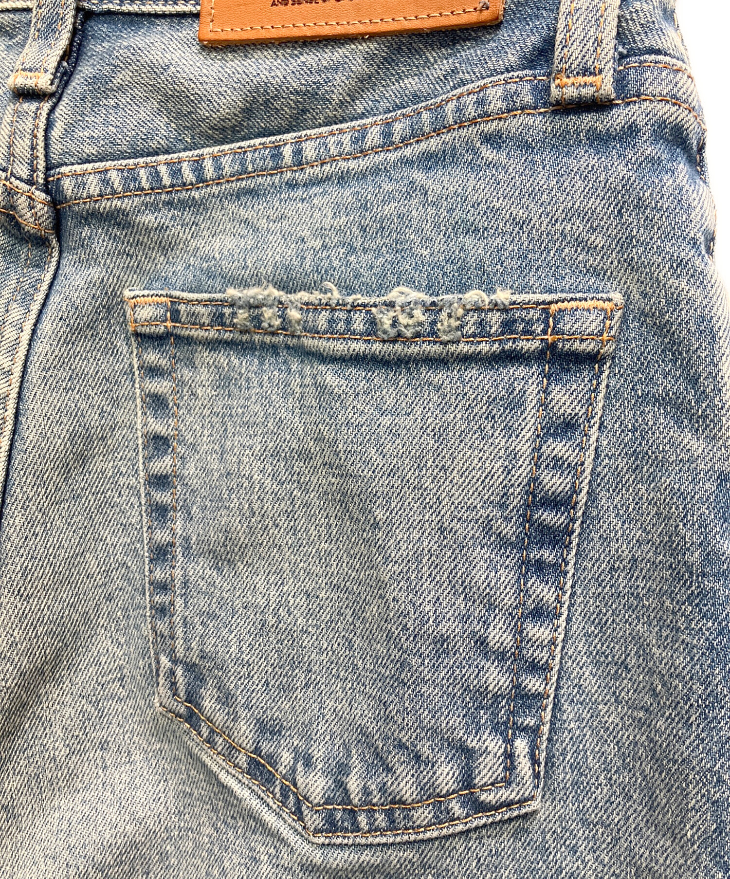 中古・古着通販】moussy (マウジー) MVS FLAREデニムパンツ スカイ