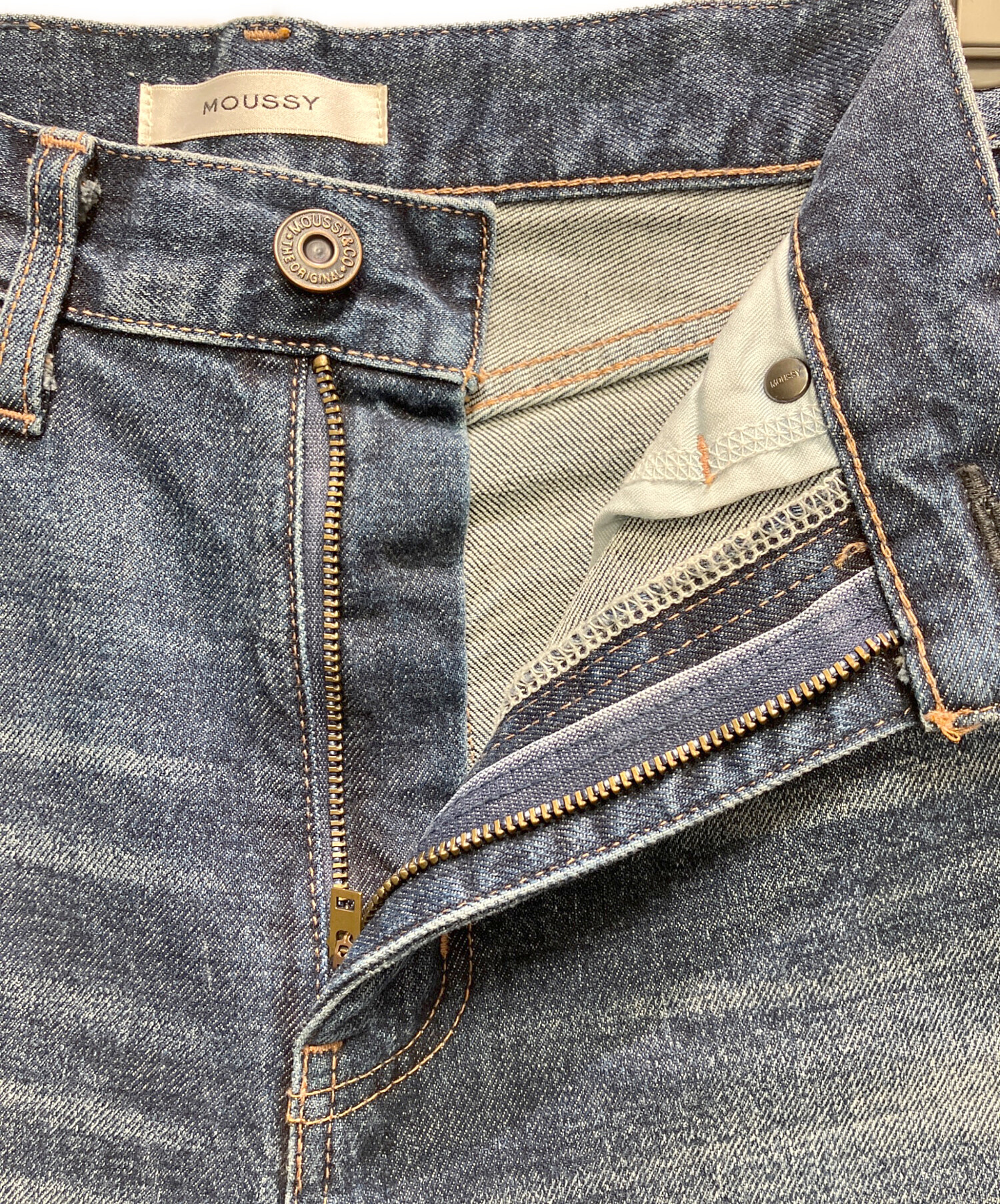 中古・古着通販】moussy (マウジー) MVS D/BLU FLAREデニムパンツ