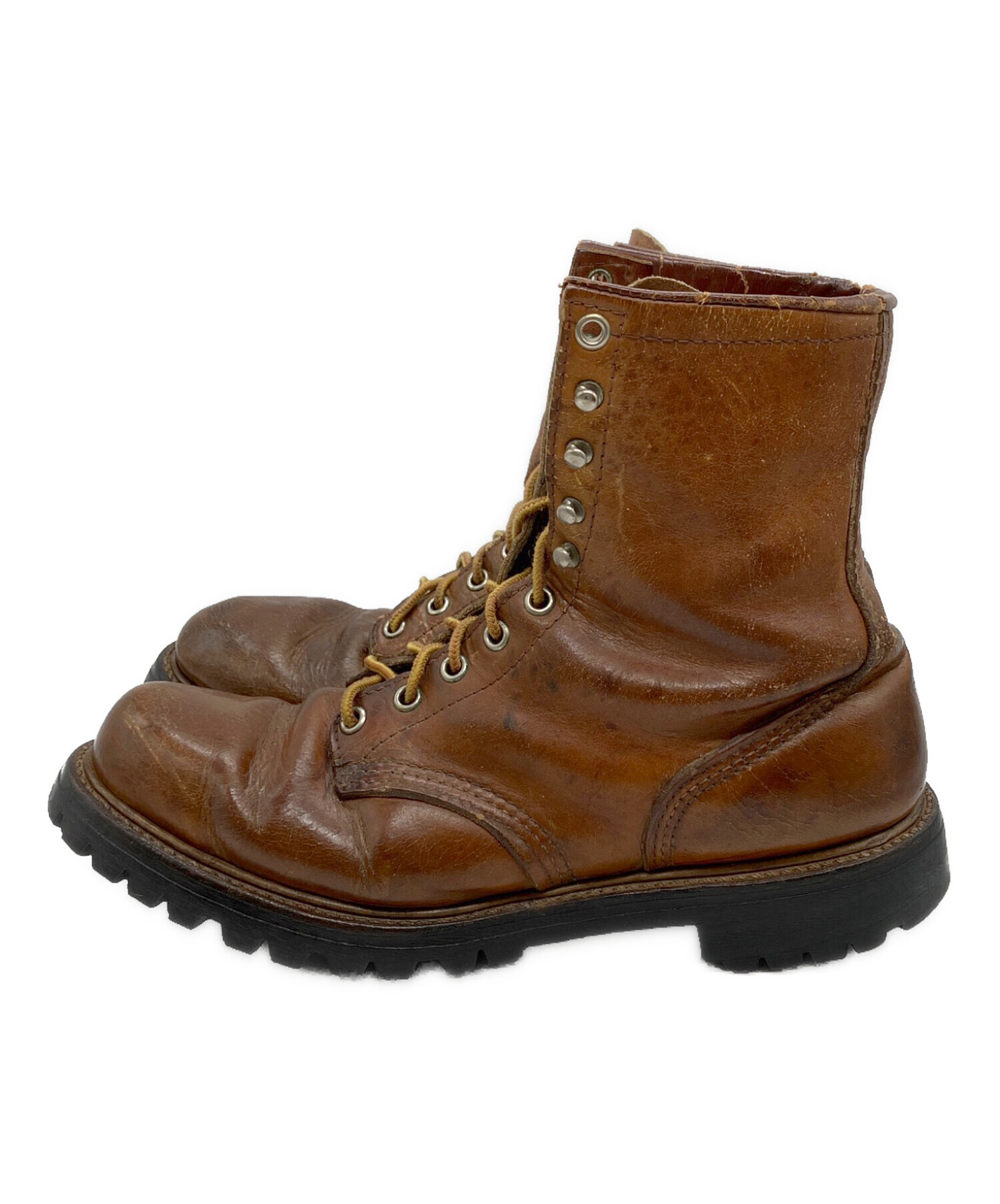 RED　WINGブラウンレザー ブーツ 中古・古着通販】RED WING (レッドウィング) レザーブーツ ブラウン