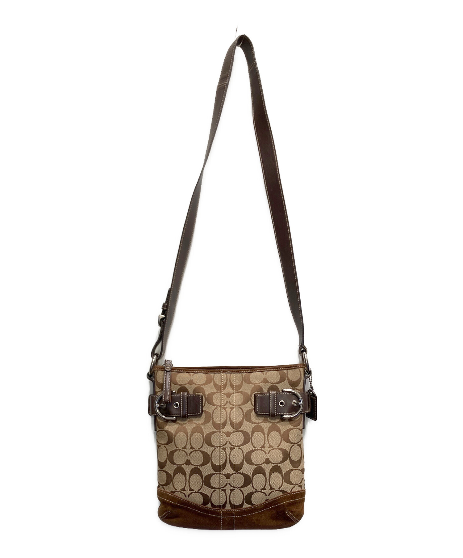 中古・古着通販】COACH (コーチ) ショルダーバッグ ブラウン｜ブランド