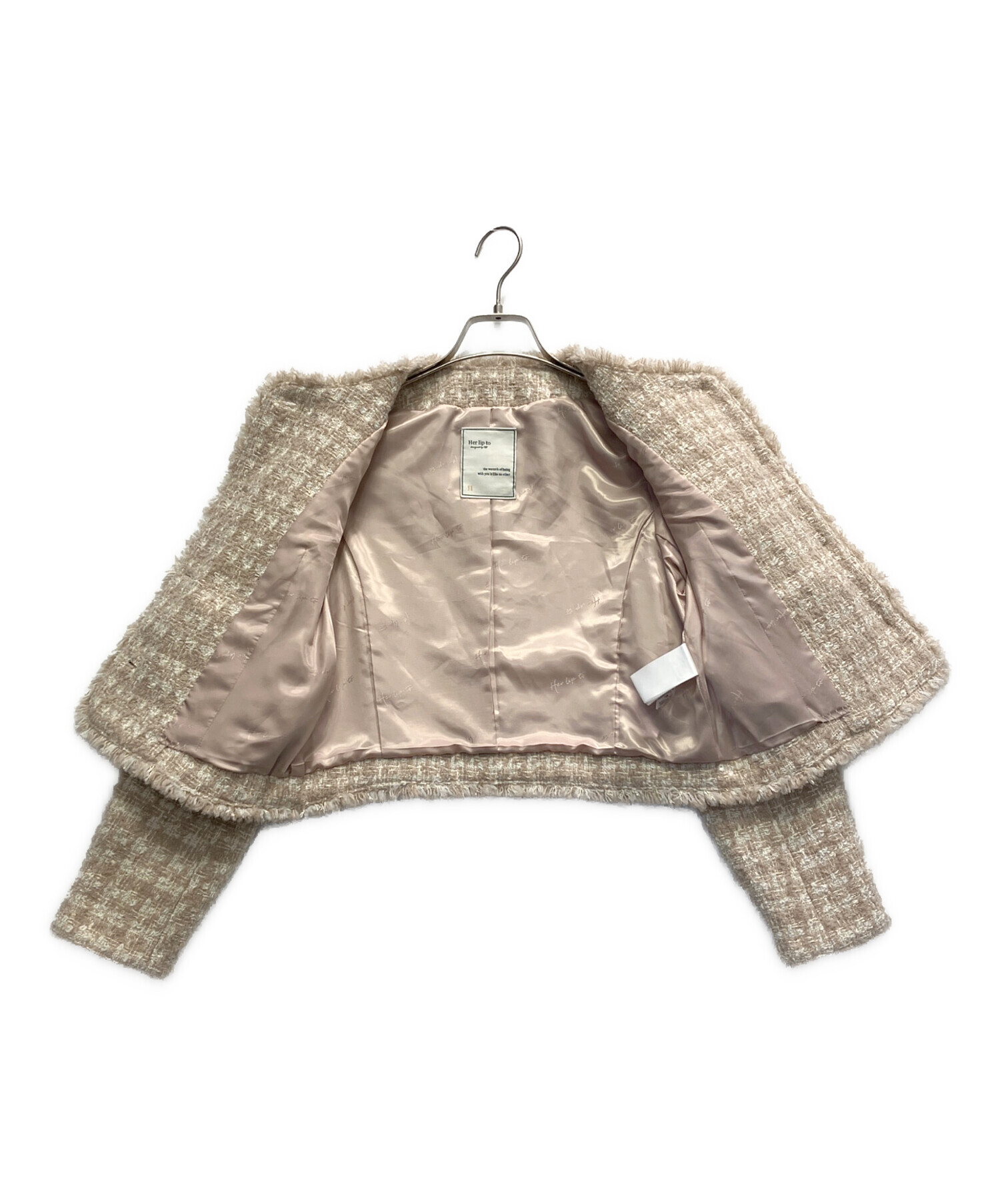 中古・古着通販】Her lip to (ハーリップトゥ) Wool-Blend Fancy Tweed